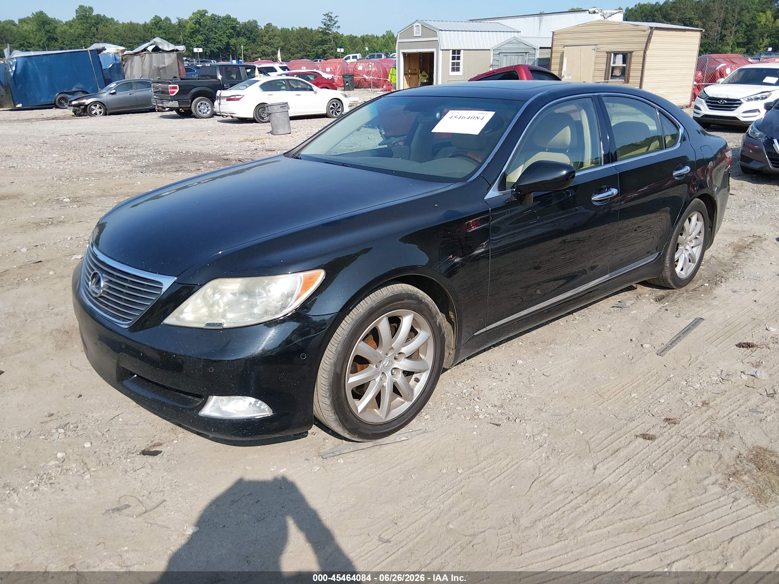 2008 Lexus Ls 460   Черный vin: JTHBL46F285083561