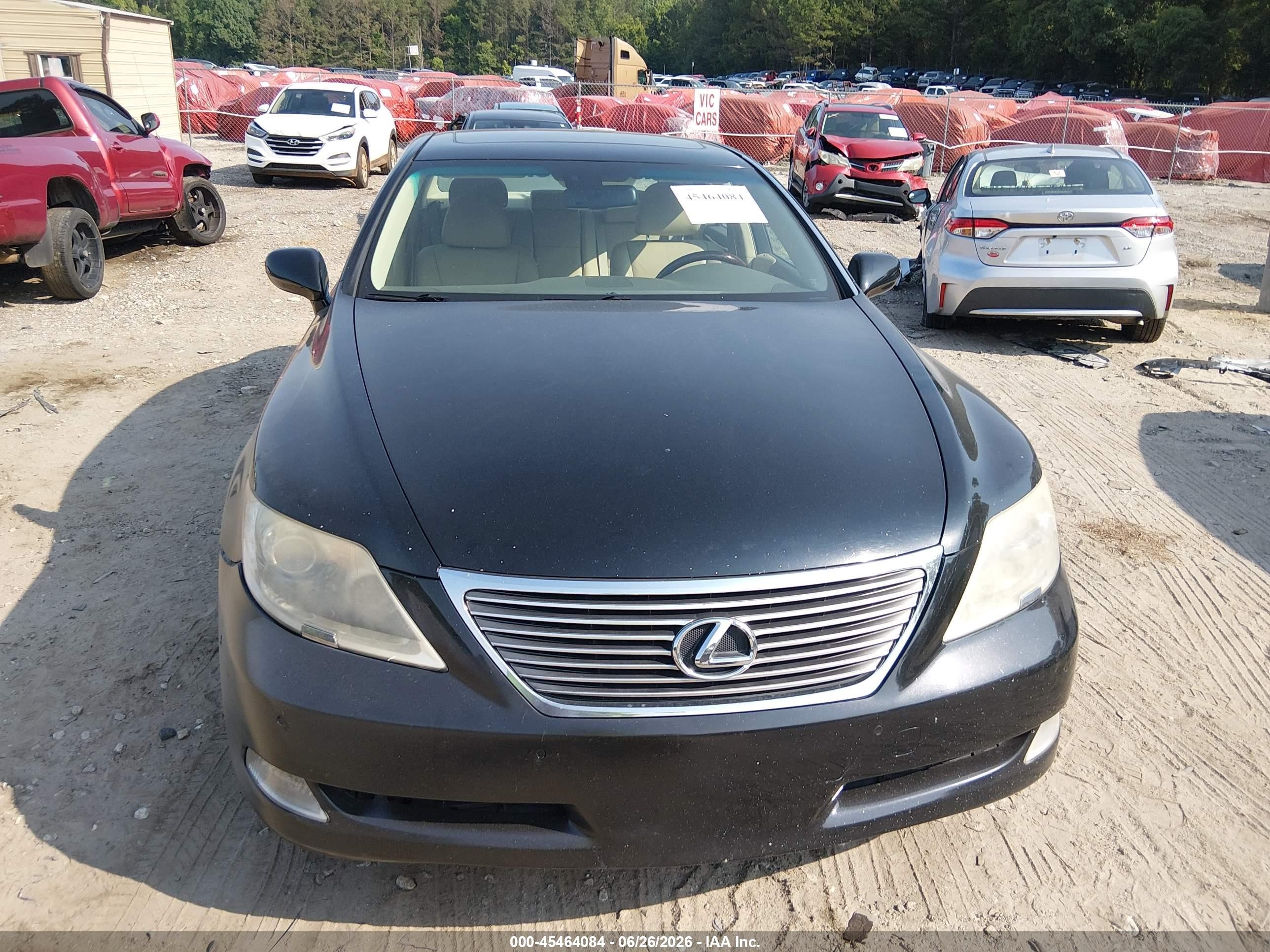 2008 Lexus Ls 460   Черный vin: JTHBL46F285083561