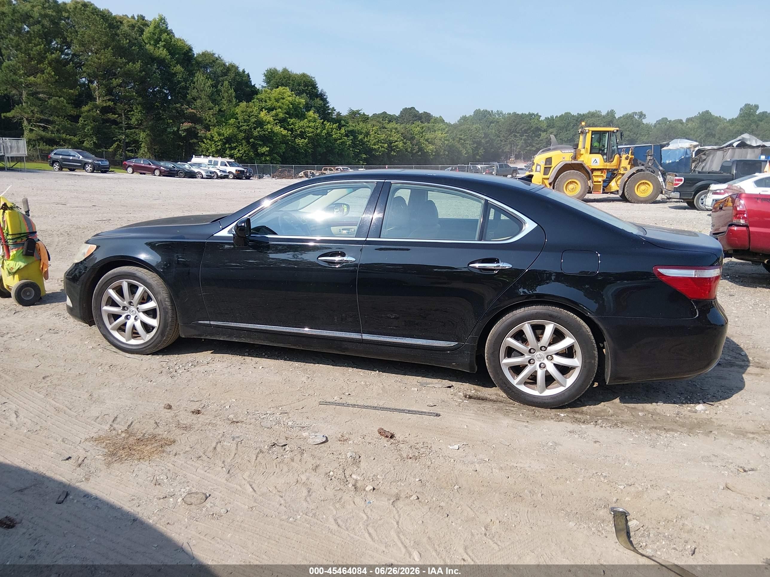 2008 Lexus Ls 460   Черный vin: JTHBL46F285083561