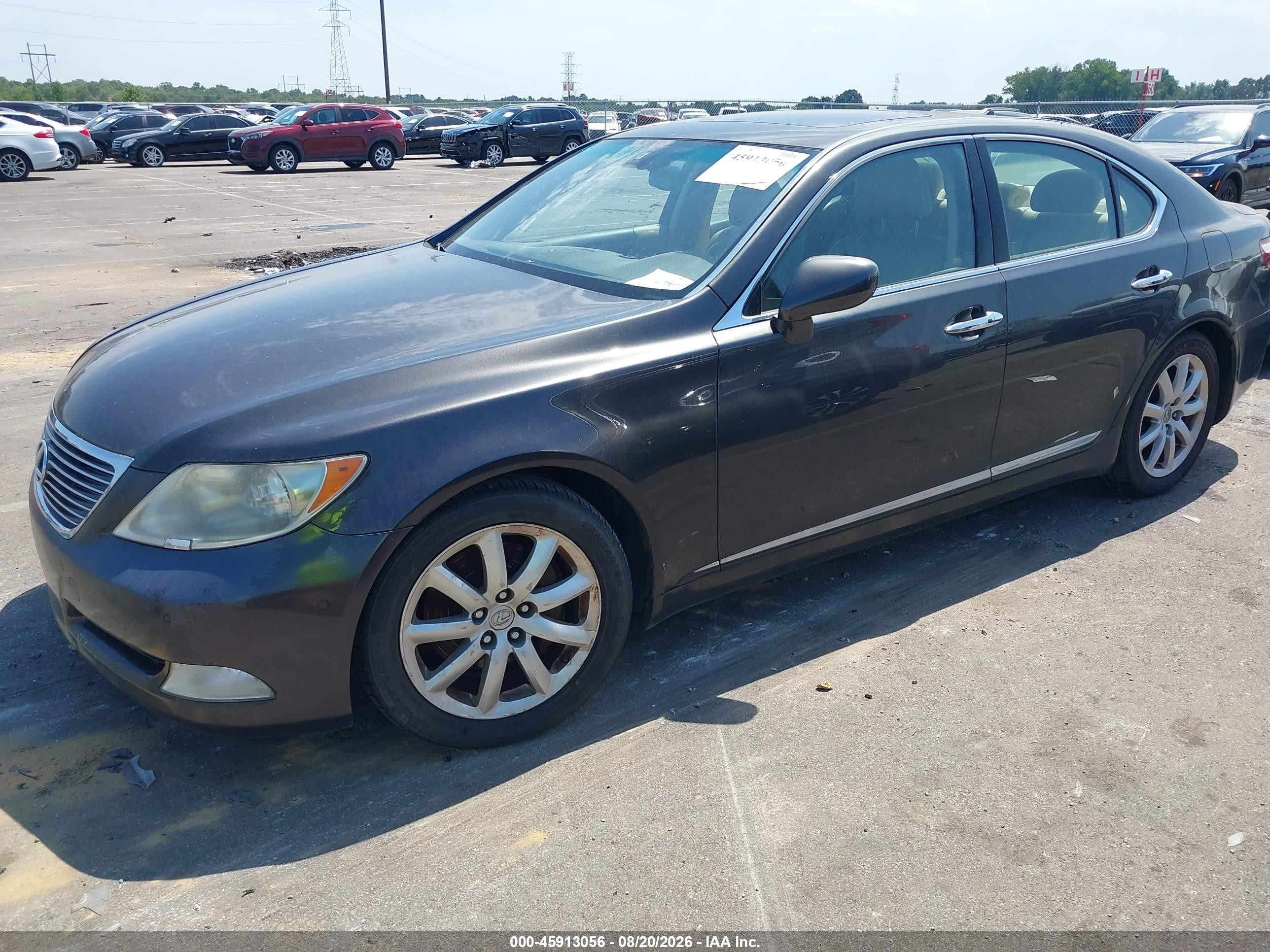 2009 Lexus Ls 460   Burgundy vin: JTHBL46F295087403
