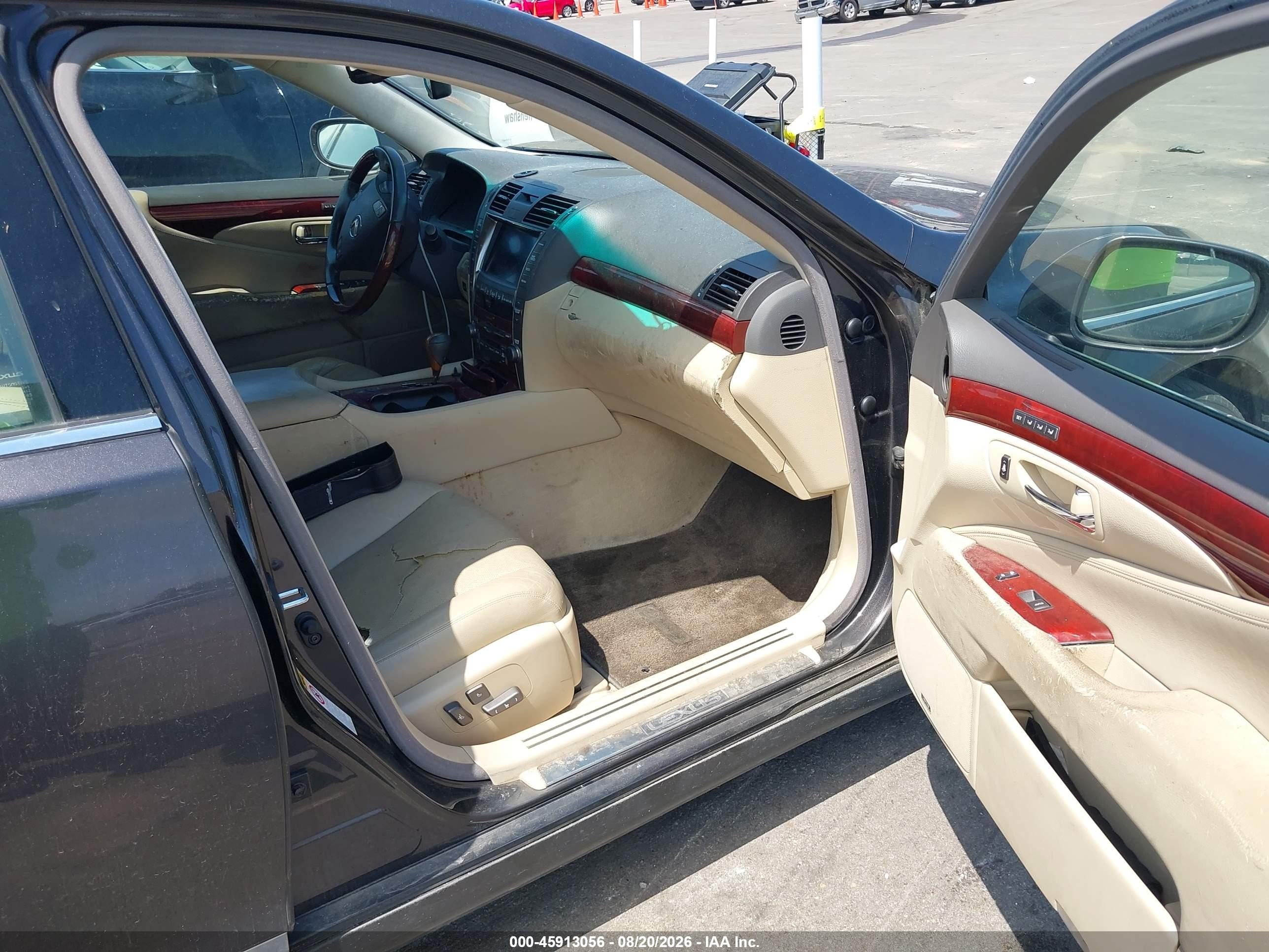 2009 Lexus Ls 460   Burgundy vin: JTHBL46F295087403