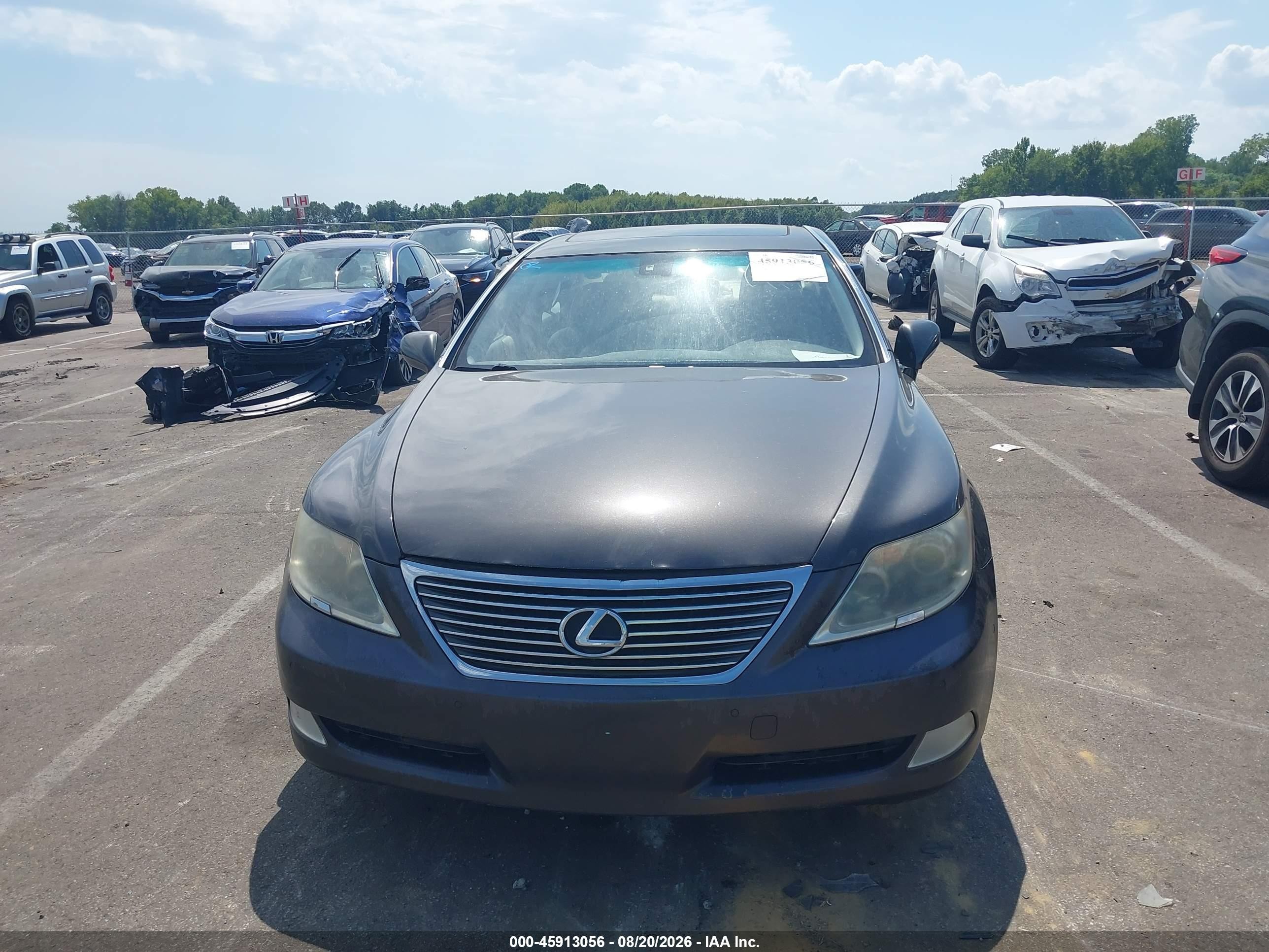 2009 Lexus Ls 460   Burgundy vin: JTHBL46F295087403