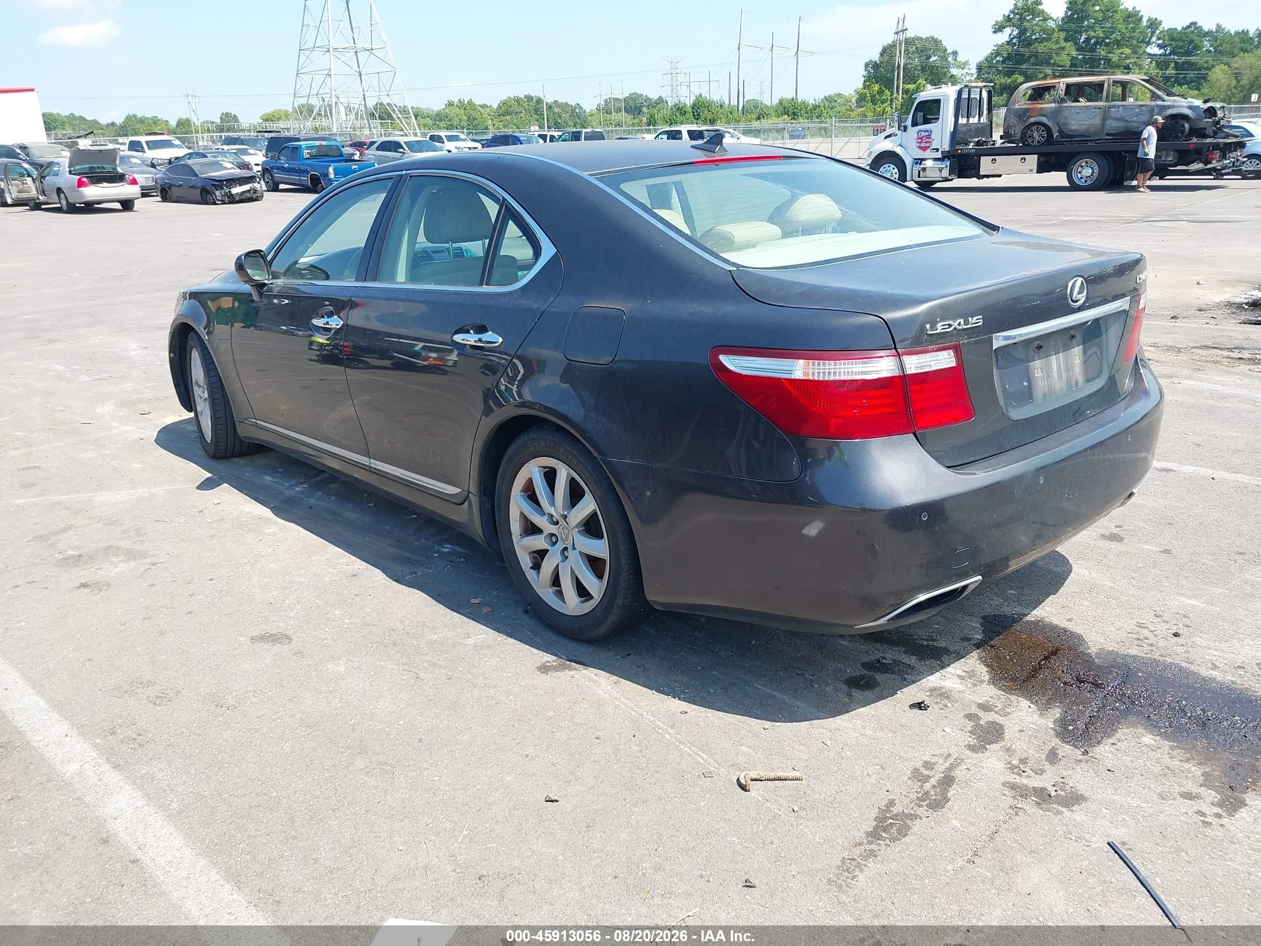 2009 Lexus Ls 460   Burgundy vin: JTHBL46F295087403