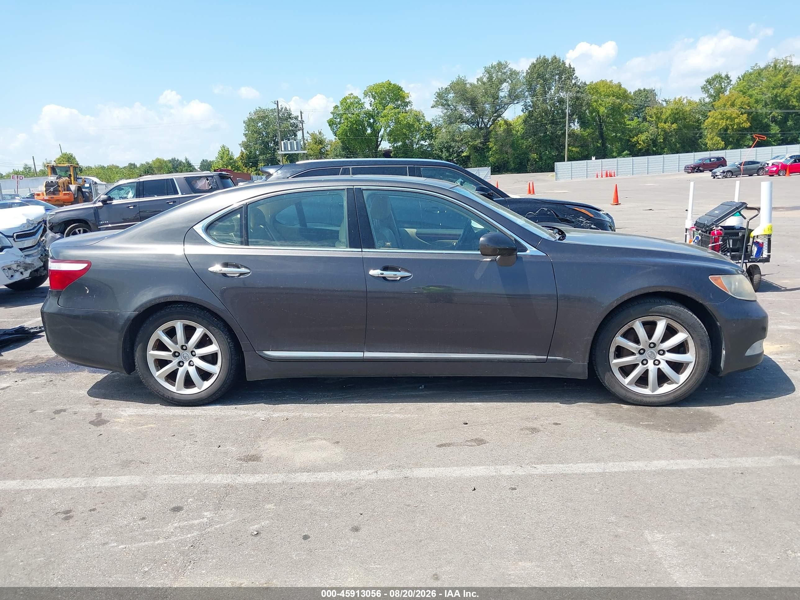 2009 Lexus Ls 460   Burgundy vin: JTHBL46F295087403