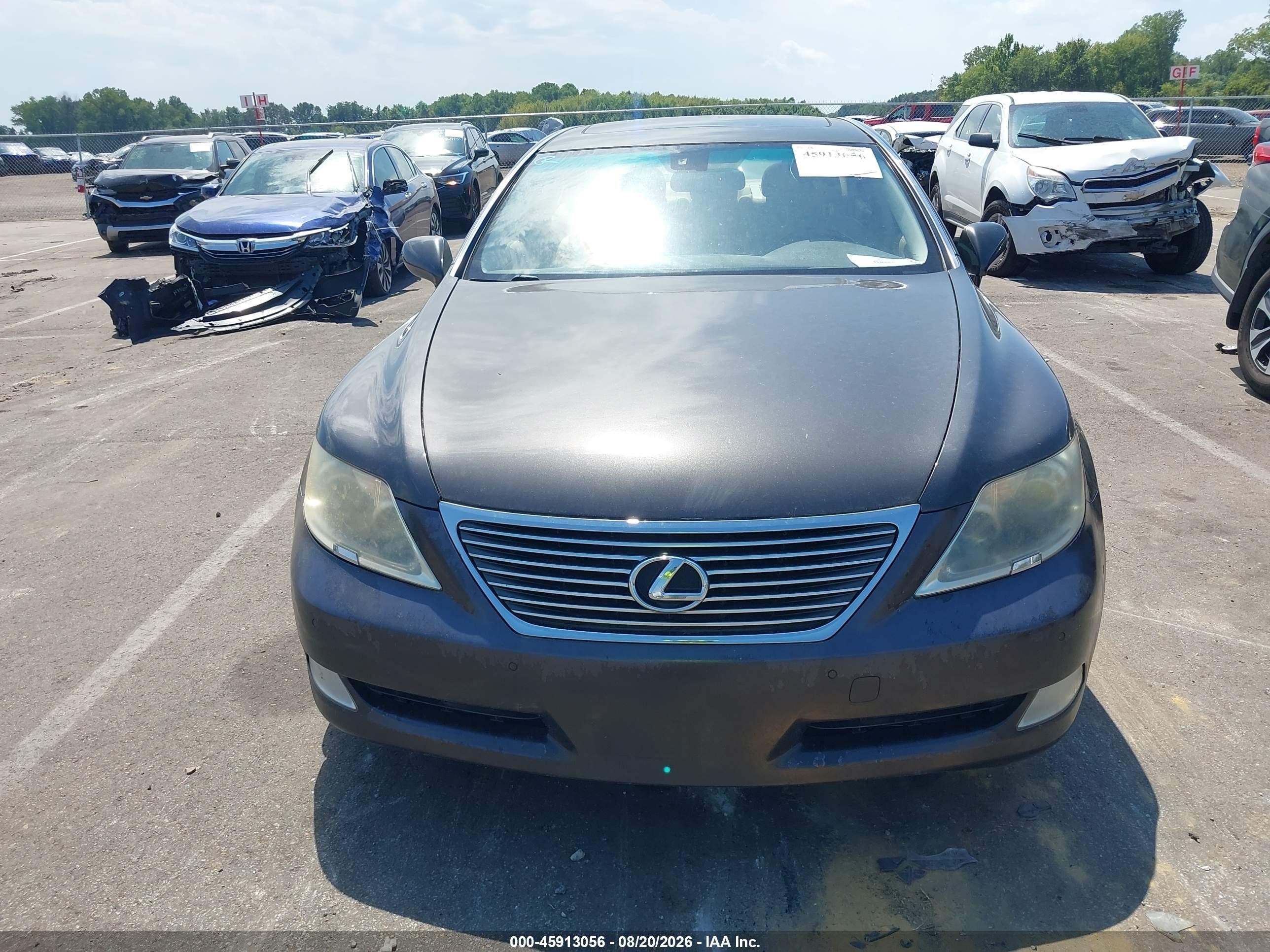 2009 Lexus Ls 460   Burgundy vin: JTHBL46F295087403