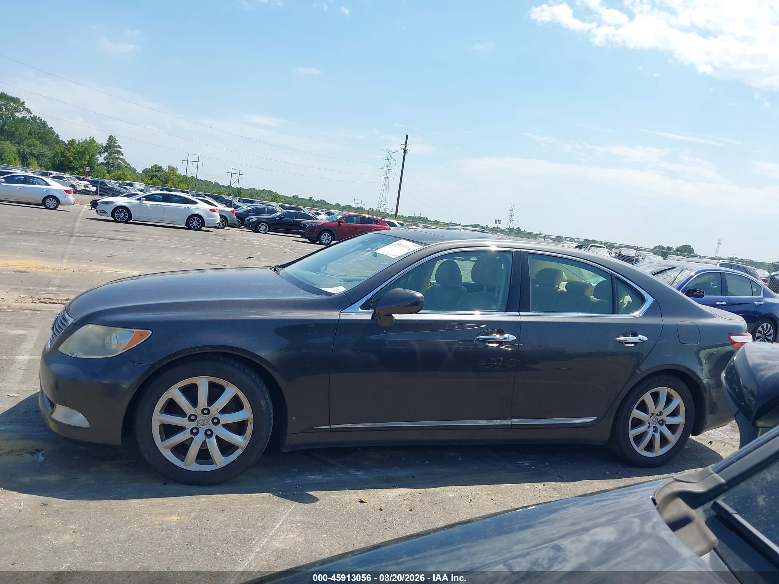 2009 Lexus Ls 460   Burgundy vin: JTHBL46F295087403