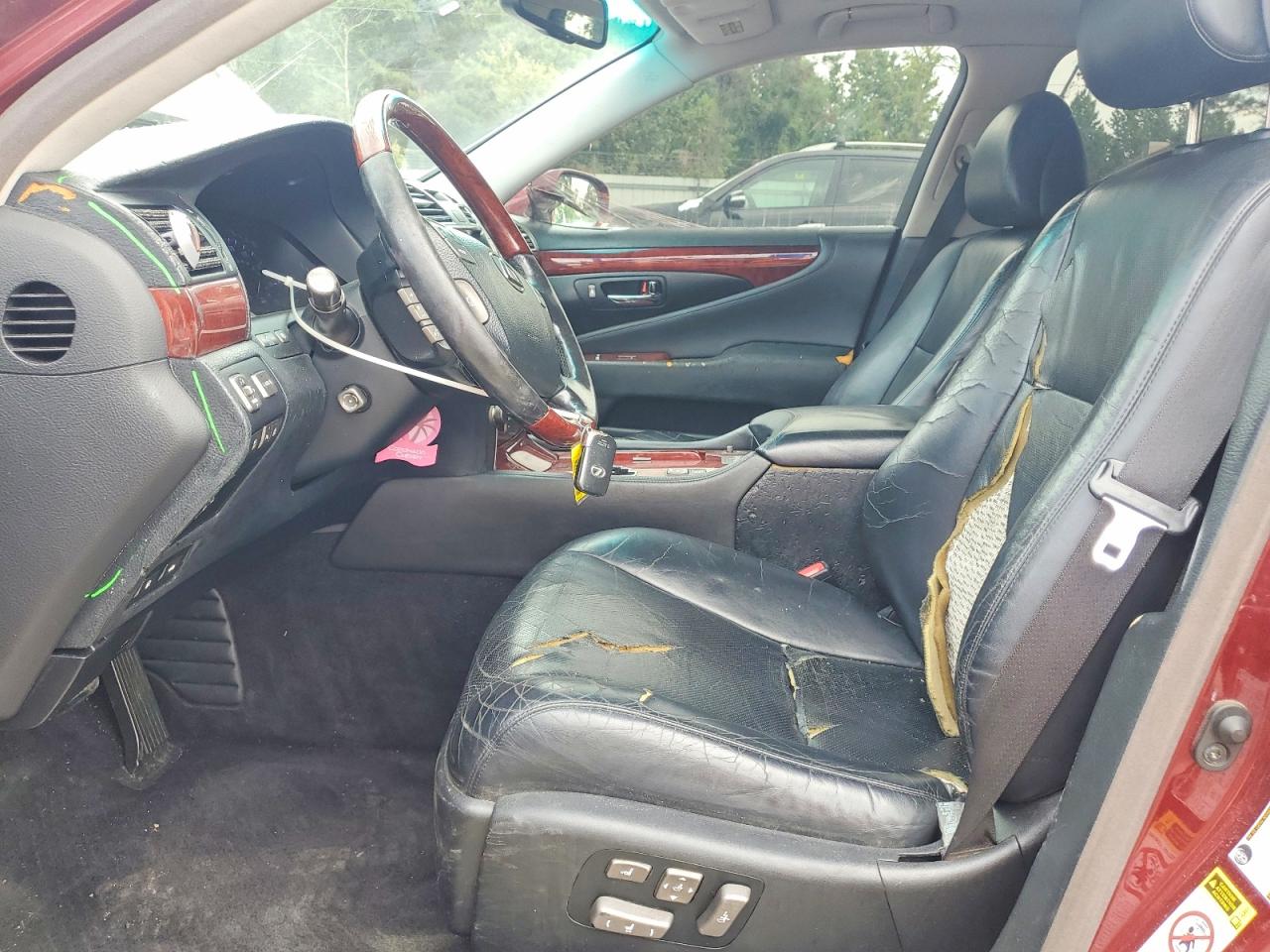 2007 Lexus Ls 460 Burgundy vin: JTHBL46F375006261