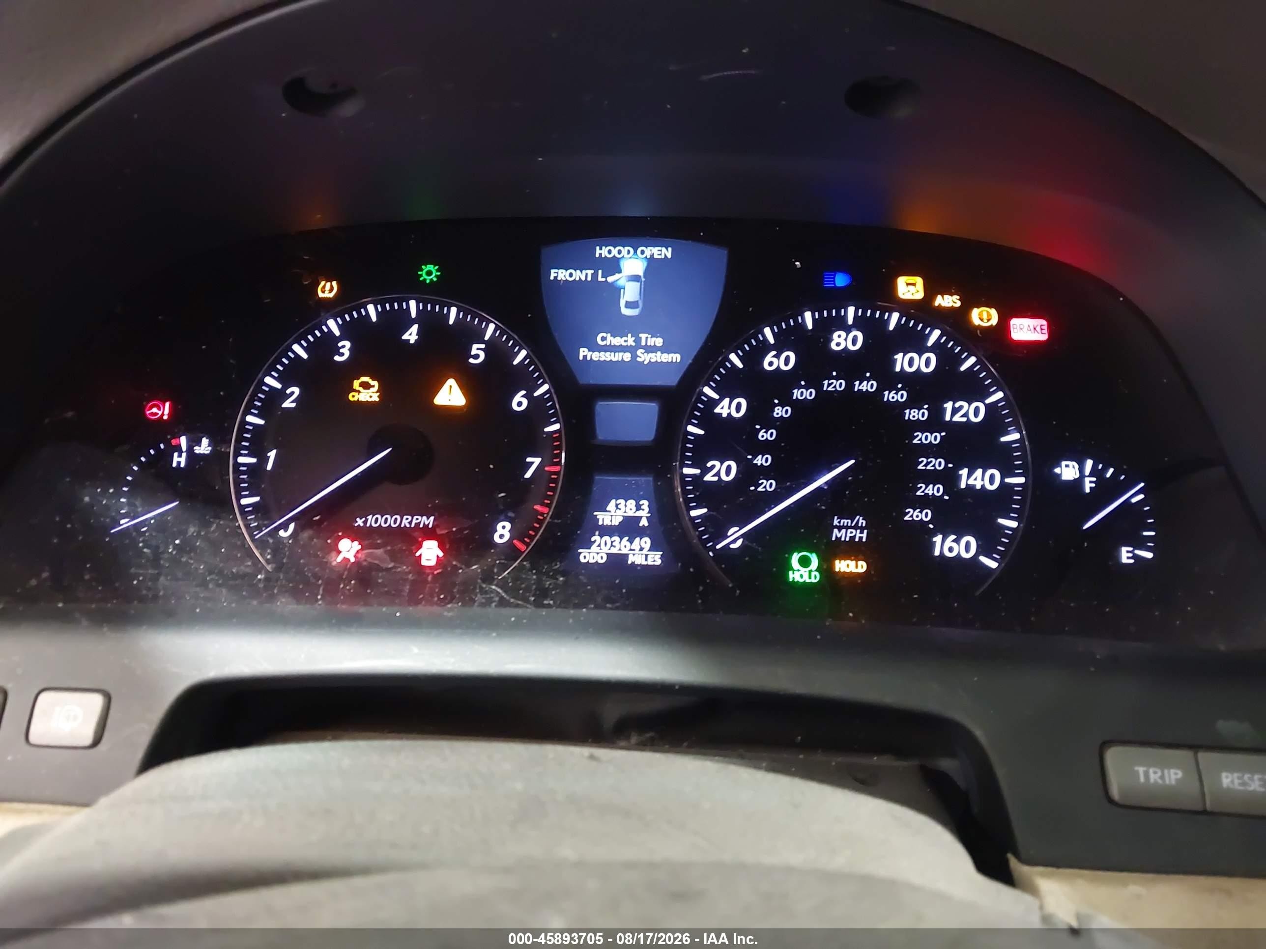 2007 Lexus Ls 460   Black vin: JTHBL46F375010262