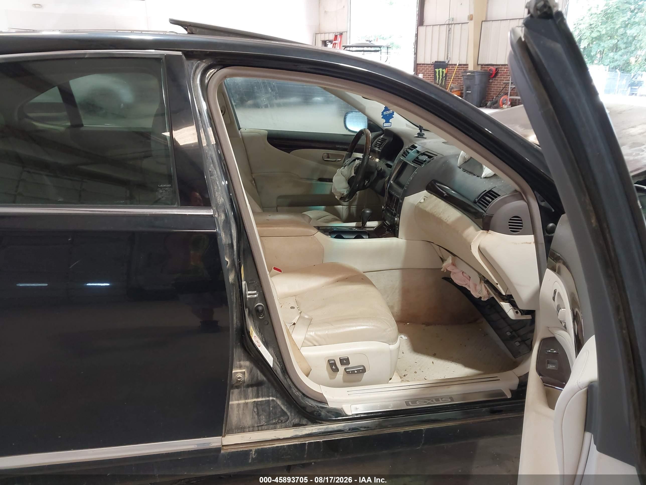 2007 Lexus Ls 460   Black vin: JTHBL46F375010262