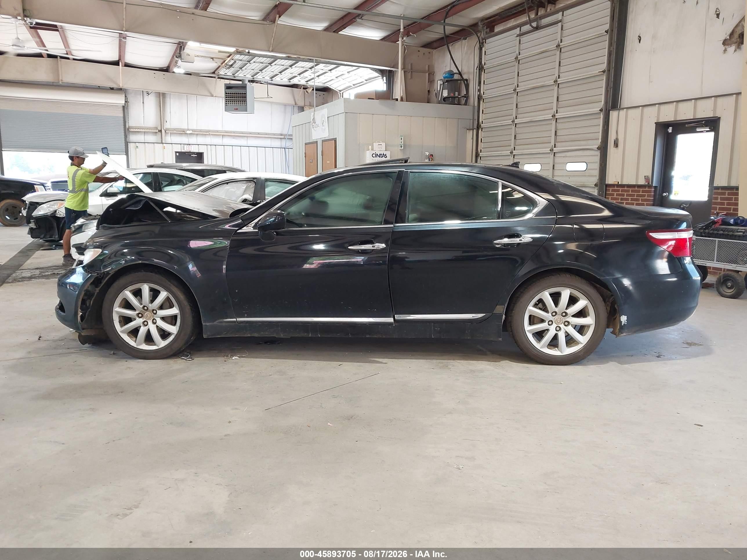 2007 Lexus Ls 460   Black vin: JTHBL46F375010262