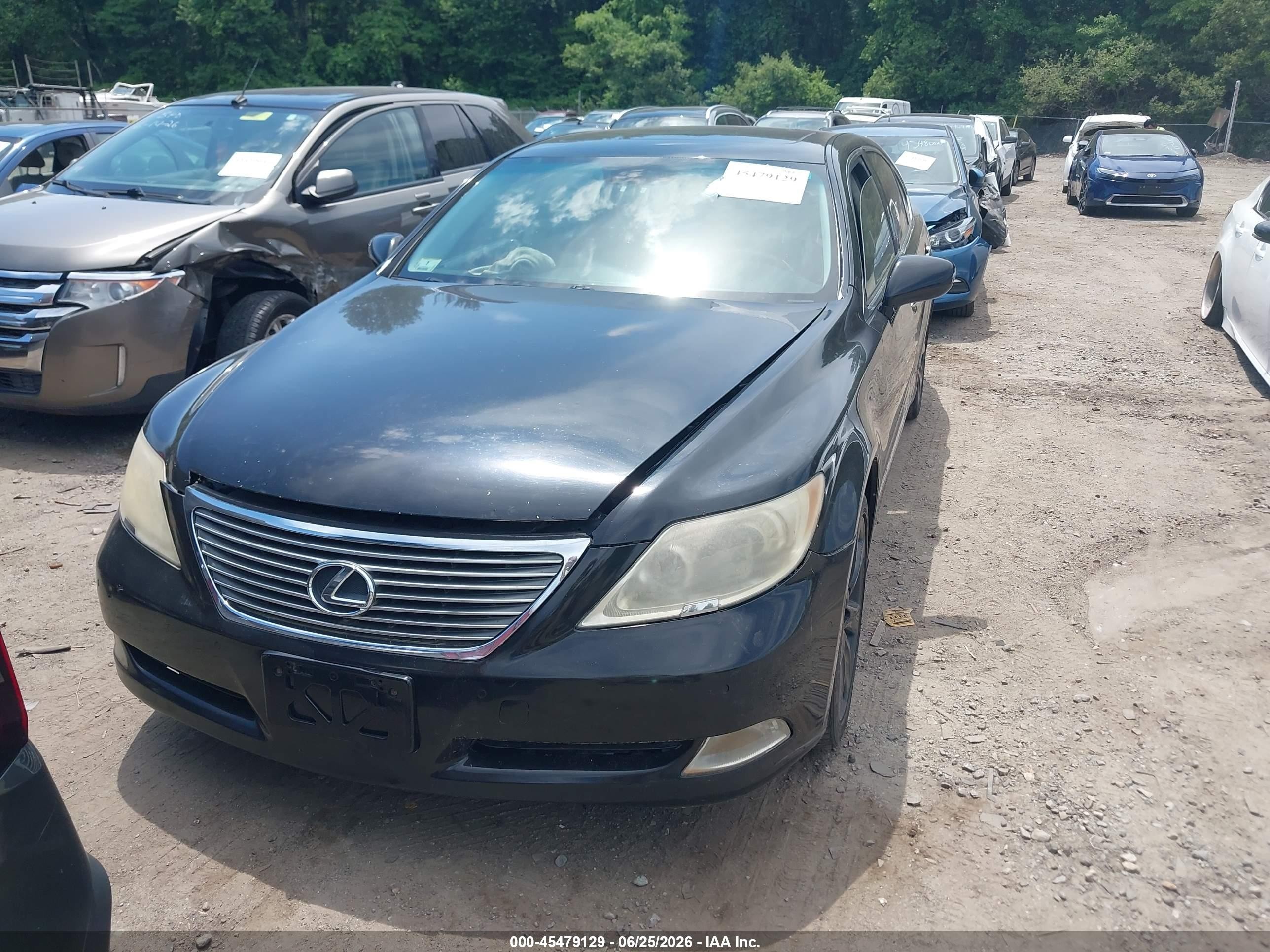 2007 Lexus Ls 460   Black vin: JTHBL46F375029796