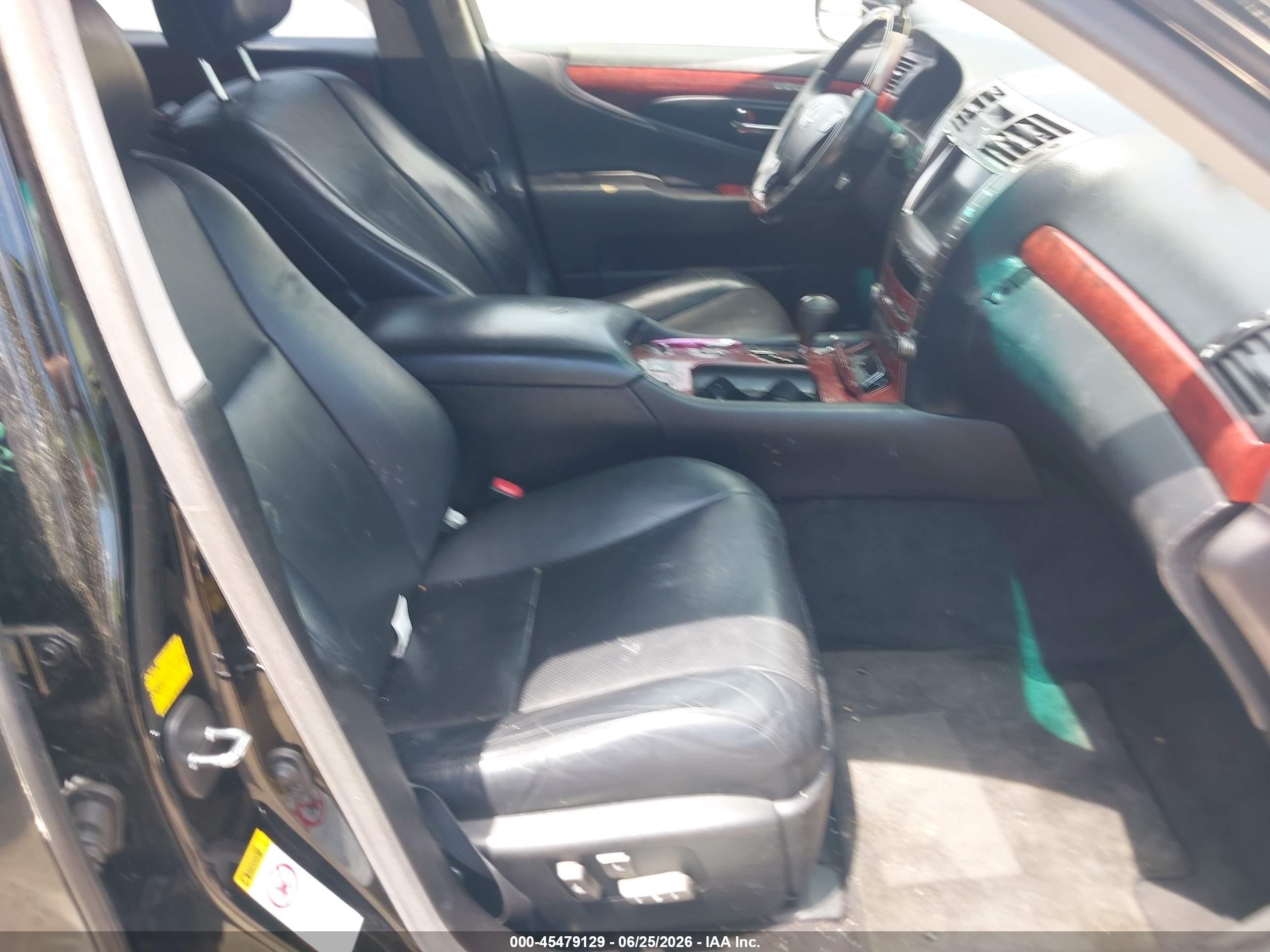 2007 Lexus Ls 460   Black vin: JTHBL46F375029796