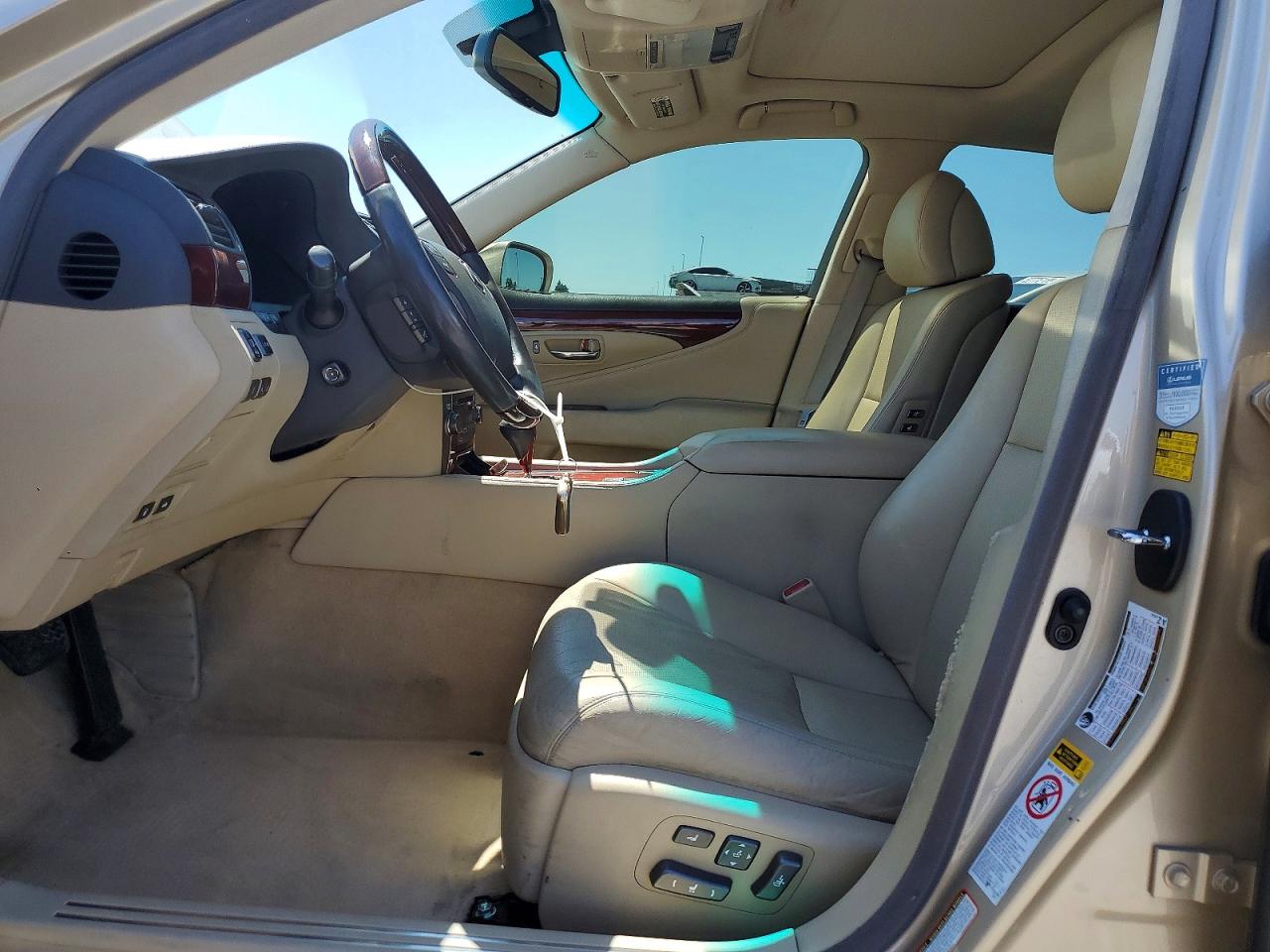 2007 Lexus Ls 460 Tan vin: JTHBL46F375036408