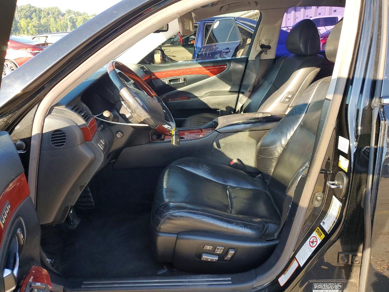 2007 Lexus Ls 460 Black vin: JTHBL46F375041348