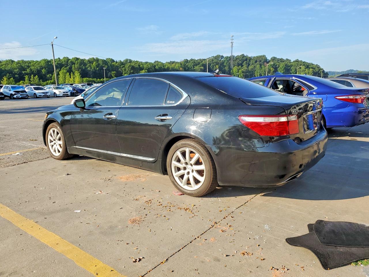 2007 Lexus Ls 460 Black vin: JTHBL46F375041348