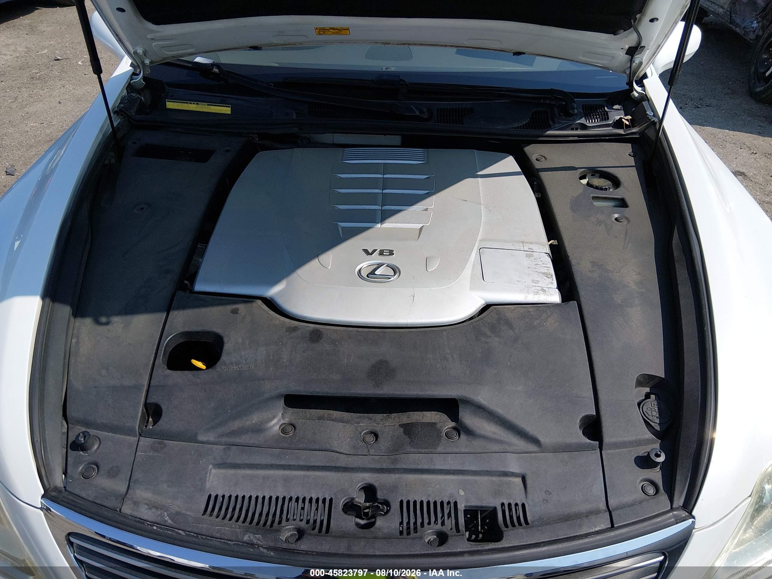 2007 Lexus Ls 460   Белый vin: JTHBL46F375047831