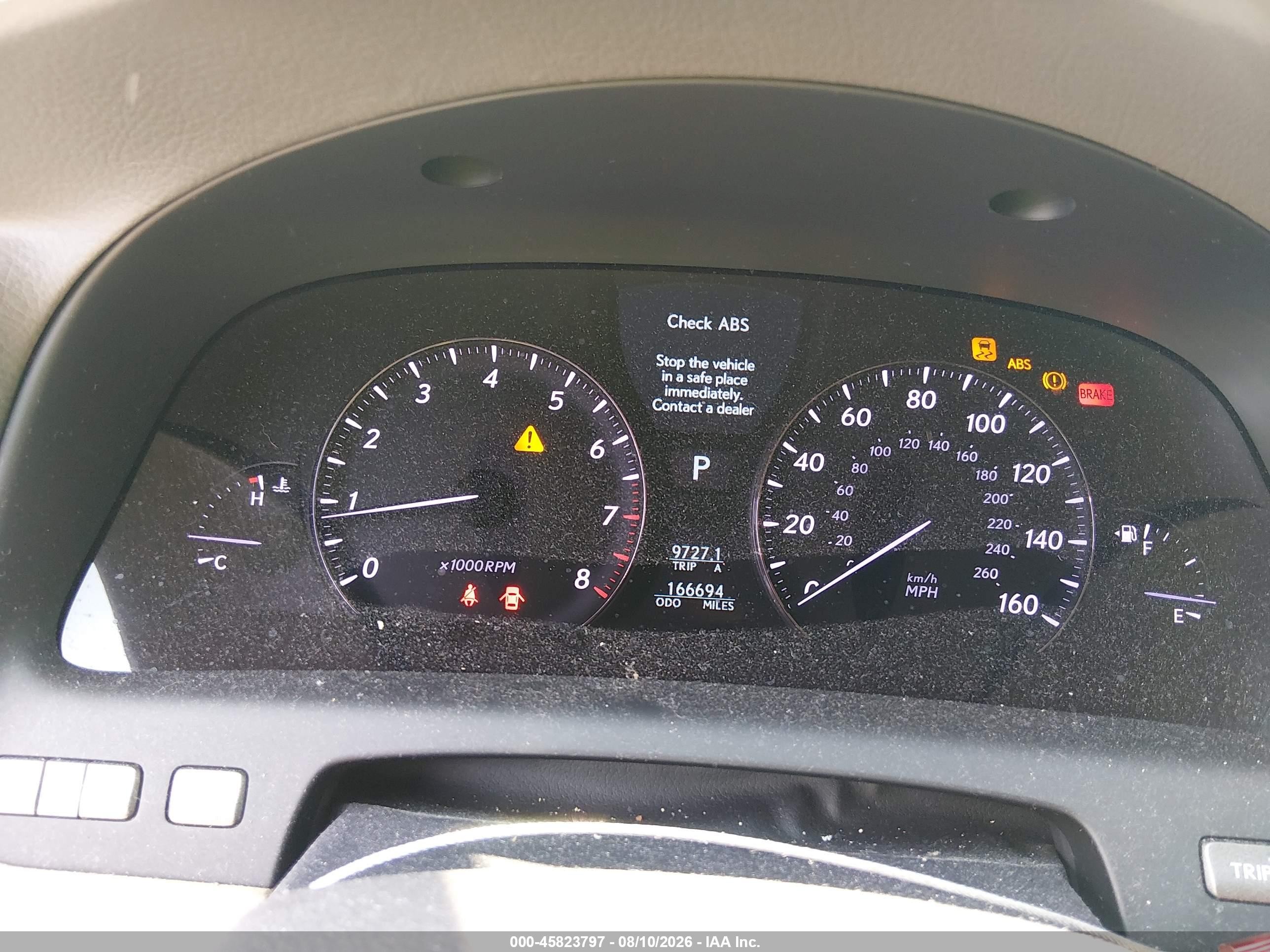 2007 Lexus Ls 460   Белый vin: JTHBL46F375047831