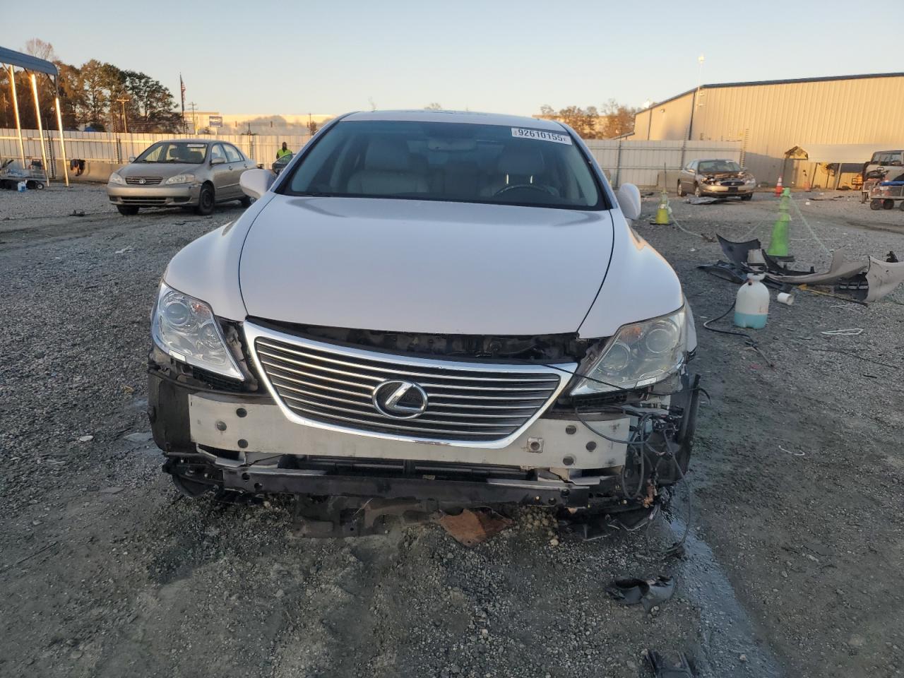 2008 Lexus Ls 460 White vin: JTHBL46F385063125