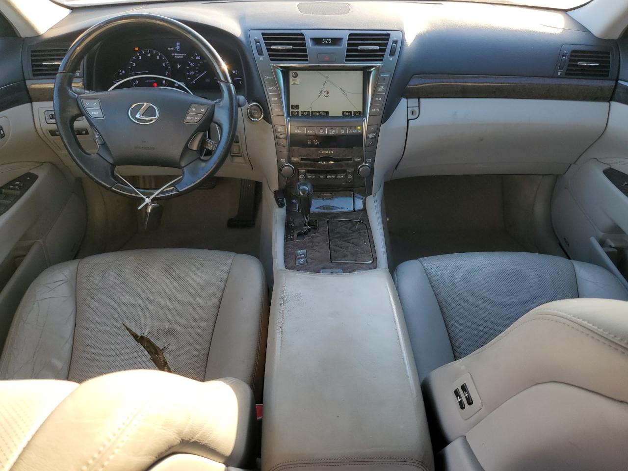 2008 Lexus Ls 460 White vin: JTHBL46F385063125