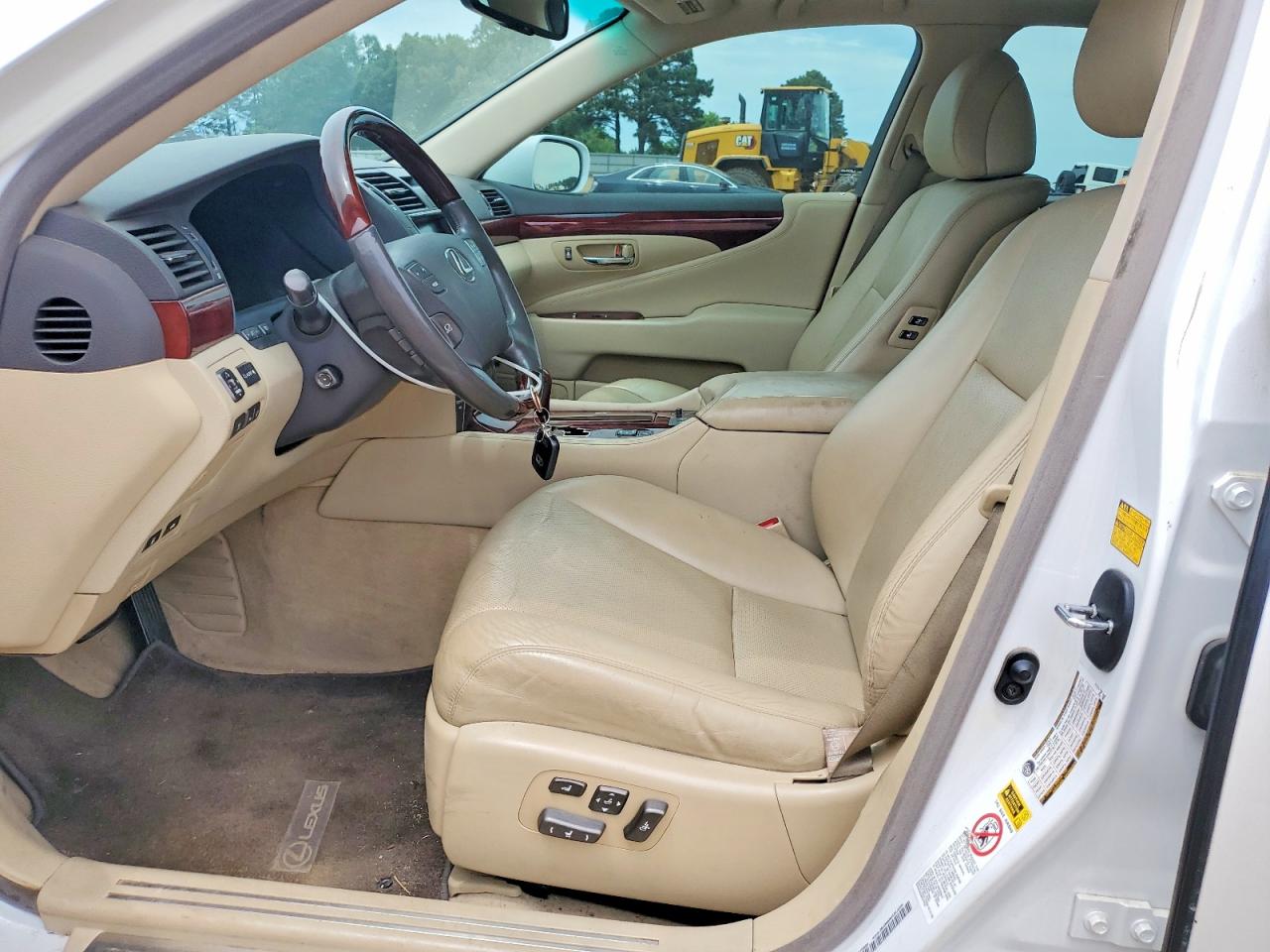 2008 Lexus Ls 460 White vin: JTHBL46F385065991