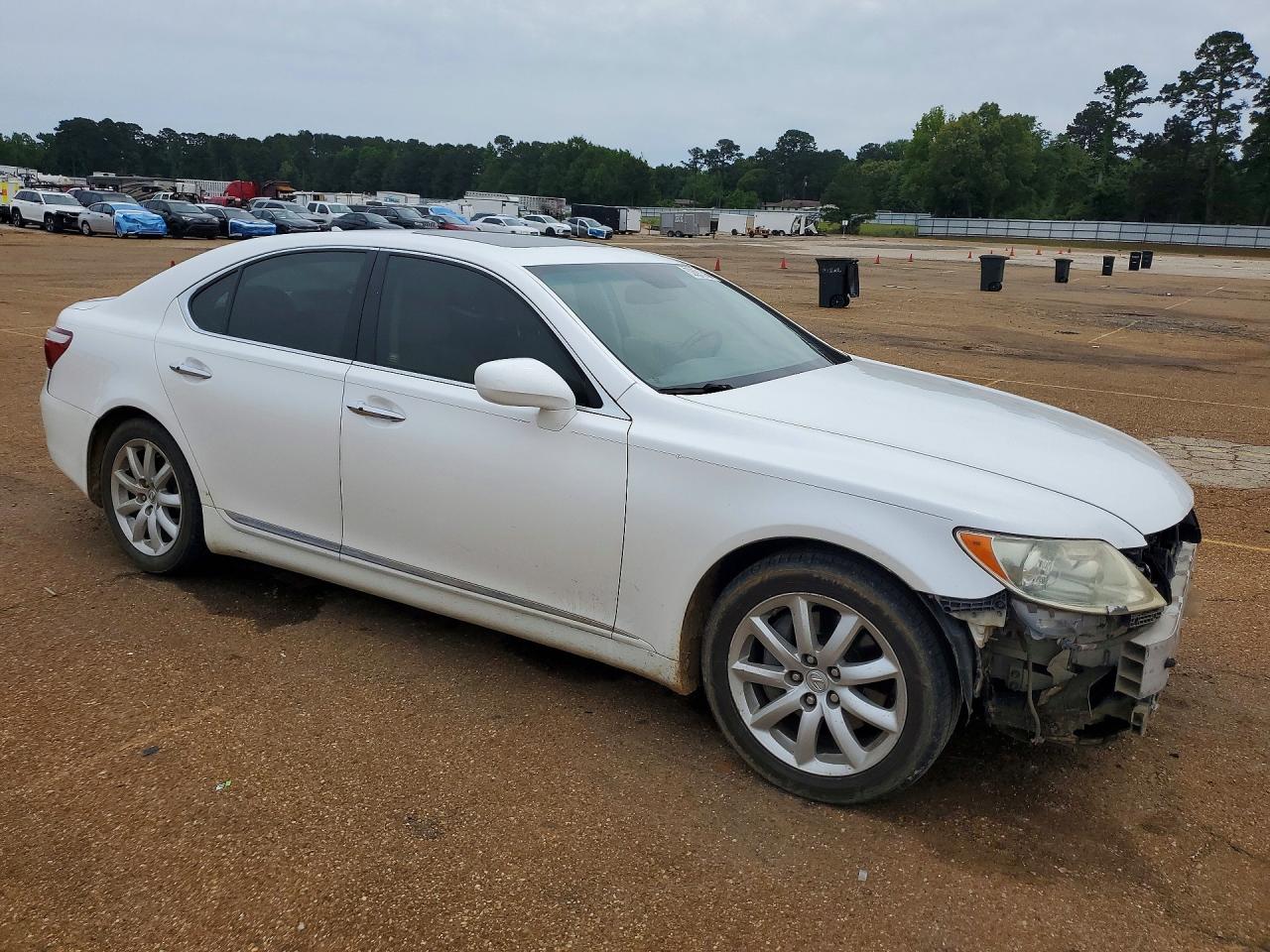 2008 Lexus Ls 460 White vin: JTHBL46F385065991