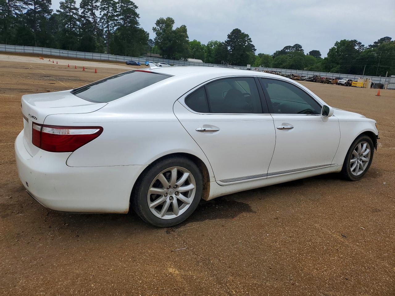2008 Lexus Ls 460 White vin: JTHBL46F385065991