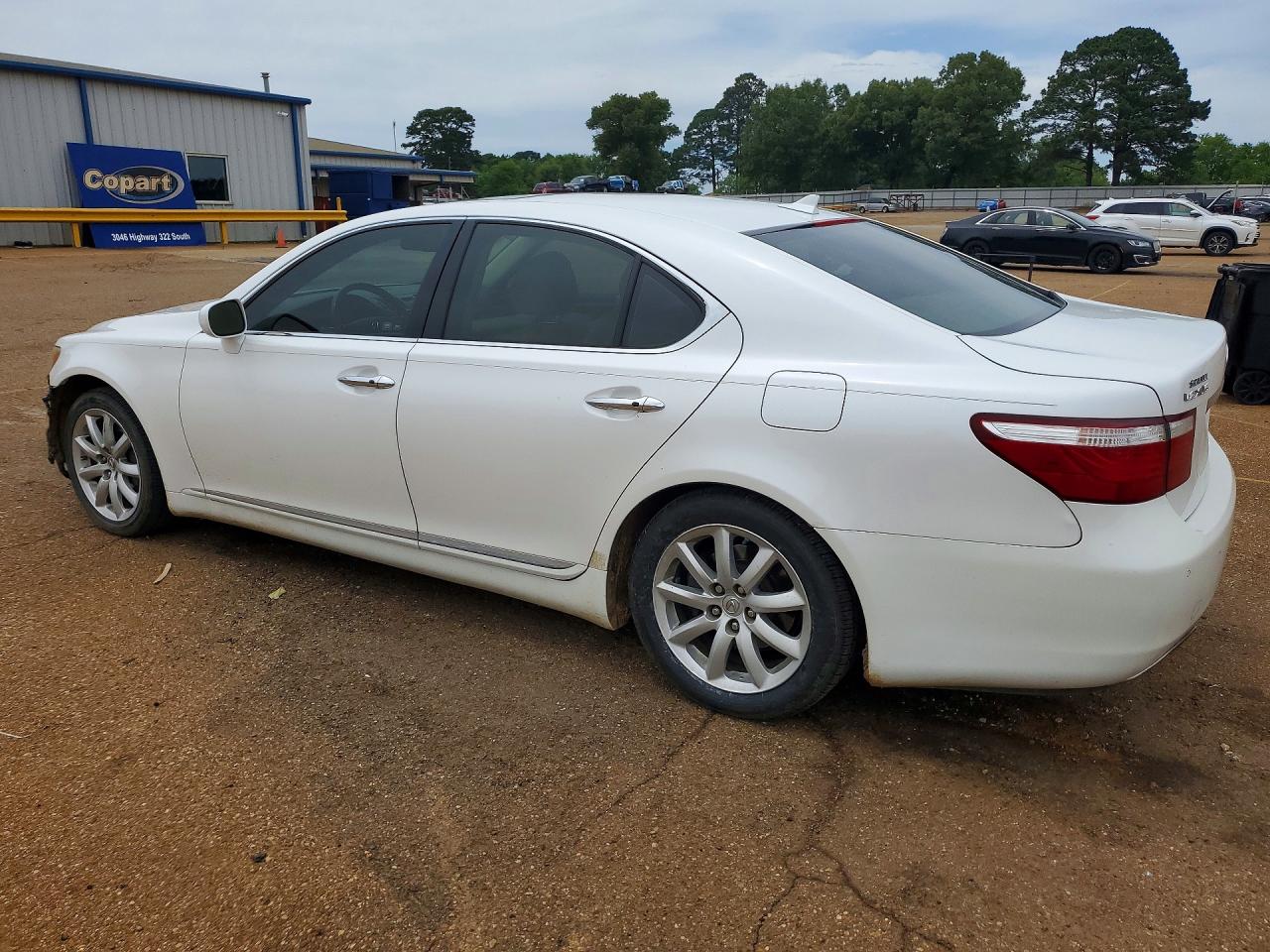 2008 Lexus Ls 460 White vin: JTHBL46F385065991