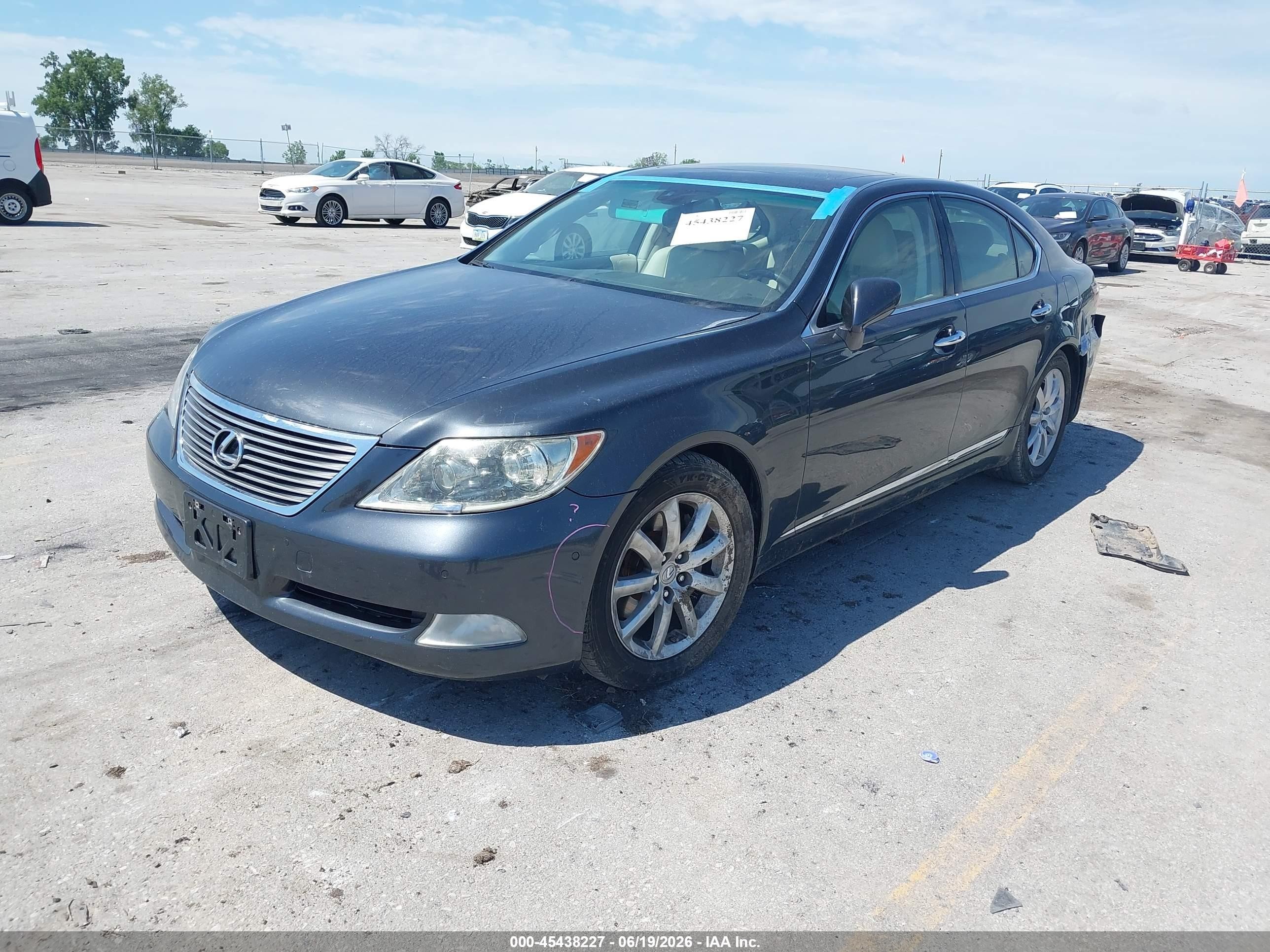 2008 Lexus Ls 460   Gray vin: JTHBL46F385072908
