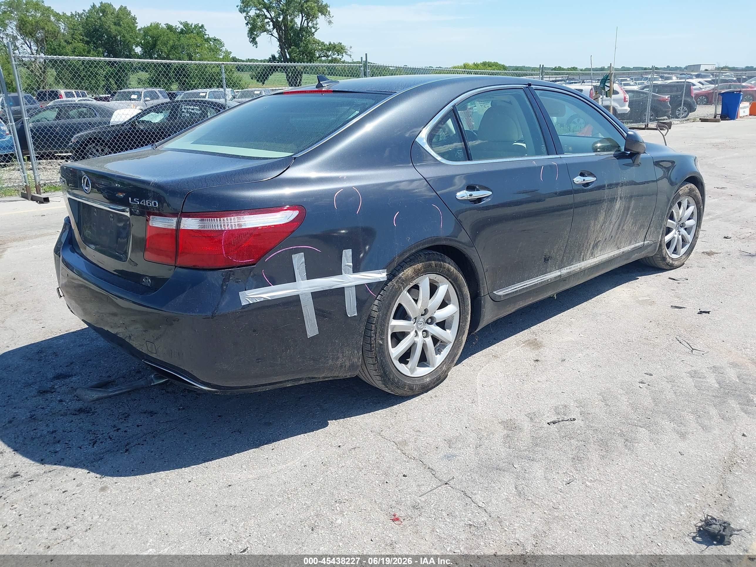 2008 Lexus Ls 460   Gray vin: JTHBL46F385072908