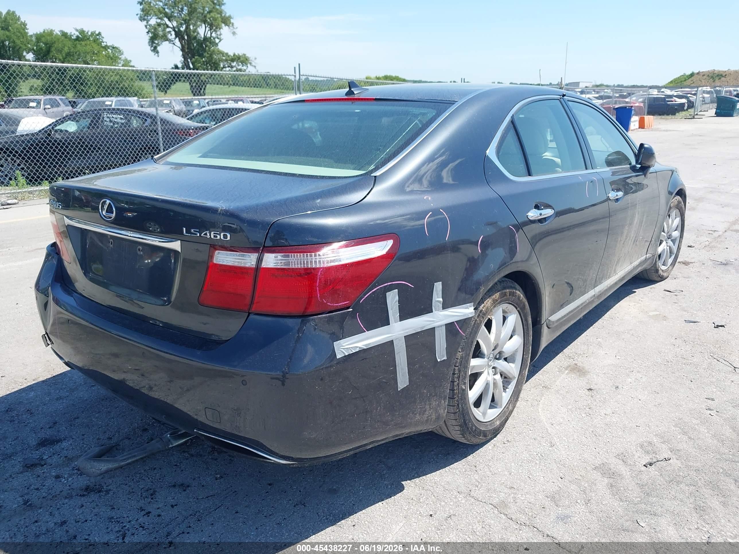 2008 Lexus Ls 460   Gray vin: JTHBL46F385072908