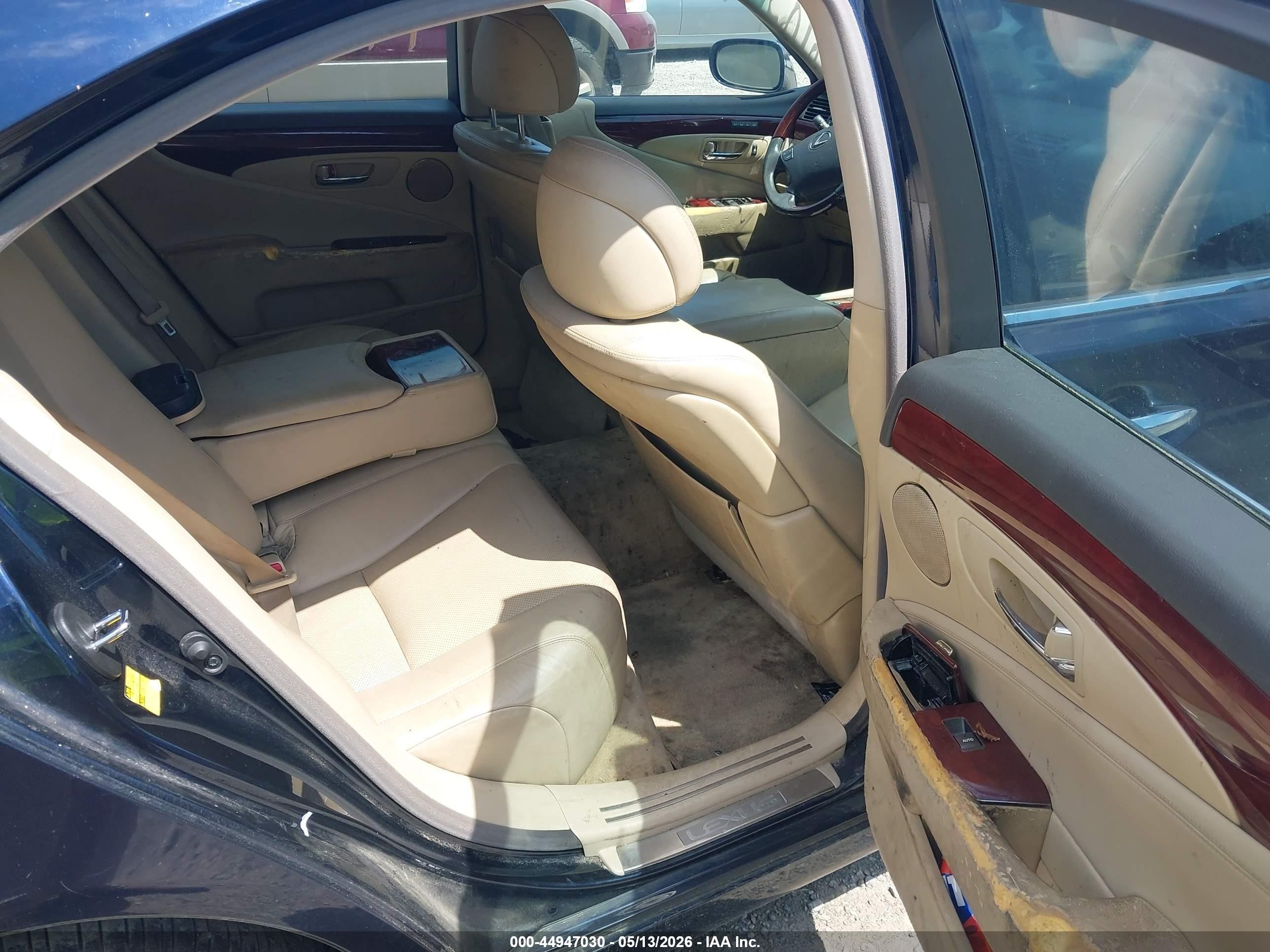 2008 Lexus Ls 460   Blue vin: JTHBL46F385075436