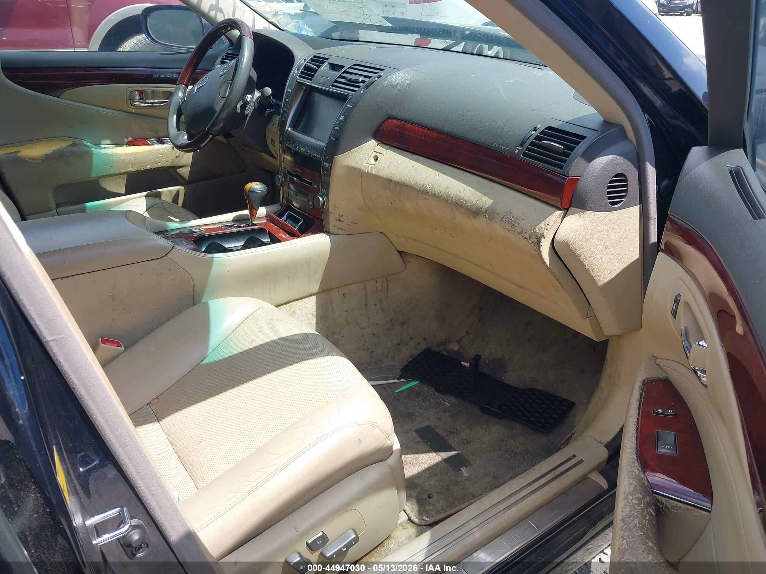 2008 Lexus Ls 460   Blue vin: JTHBL46F385075436