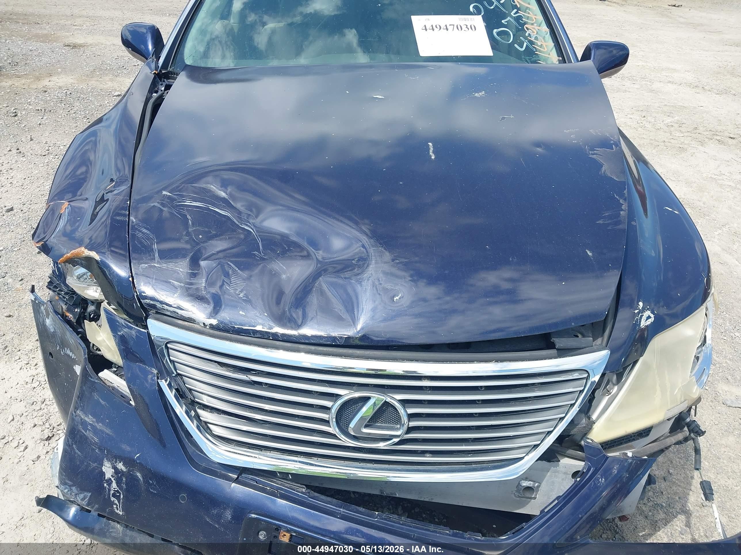 2008 Lexus Ls 460   Blue vin: JTHBL46F385075436