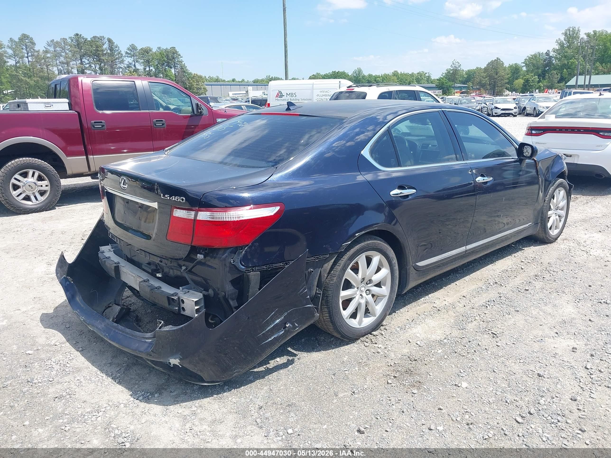 2008 Lexus Ls 460   Blue vin: JTHBL46F385075436