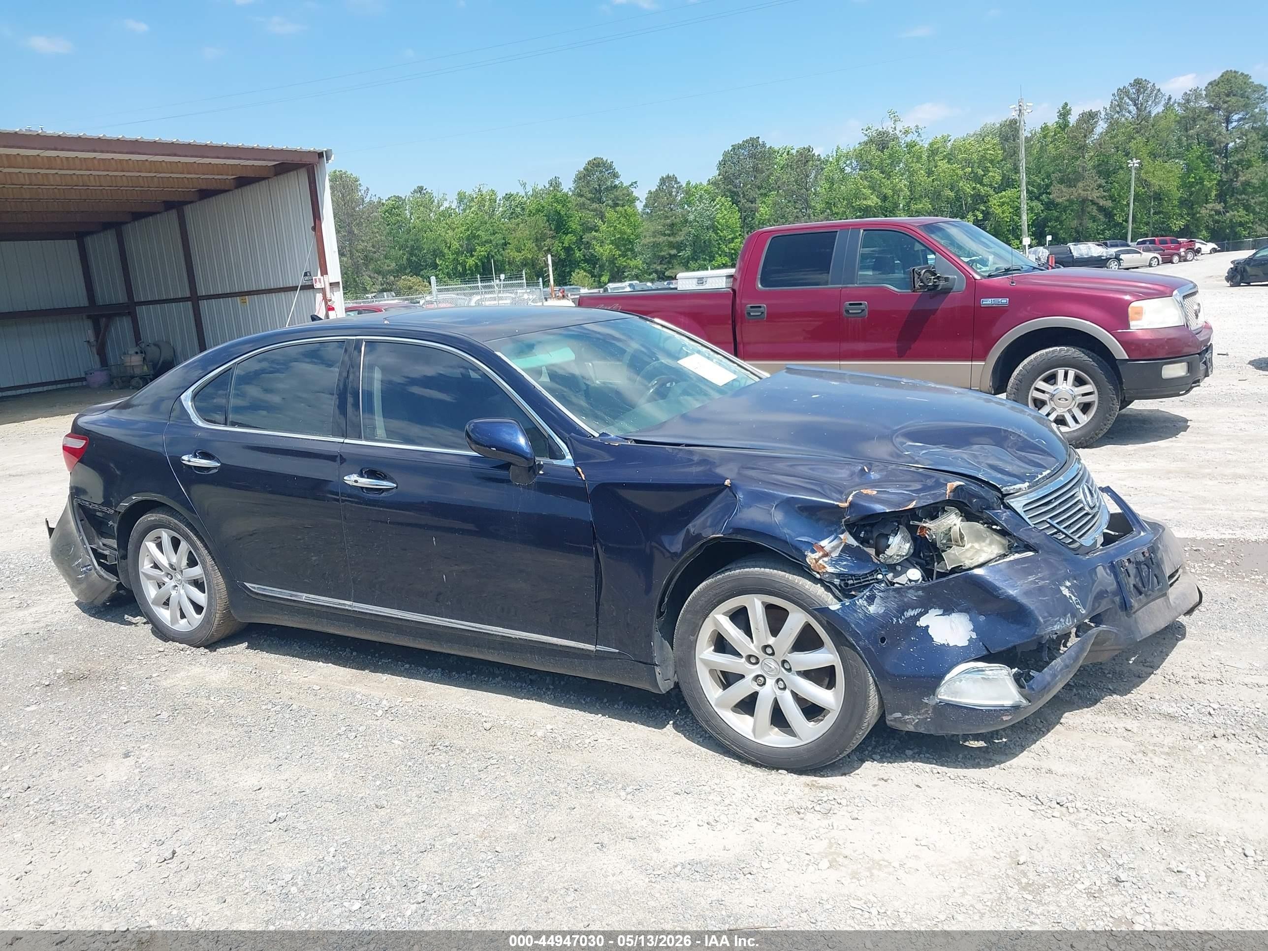 2008 Lexus Ls 460   Blue vin: JTHBL46F385075436