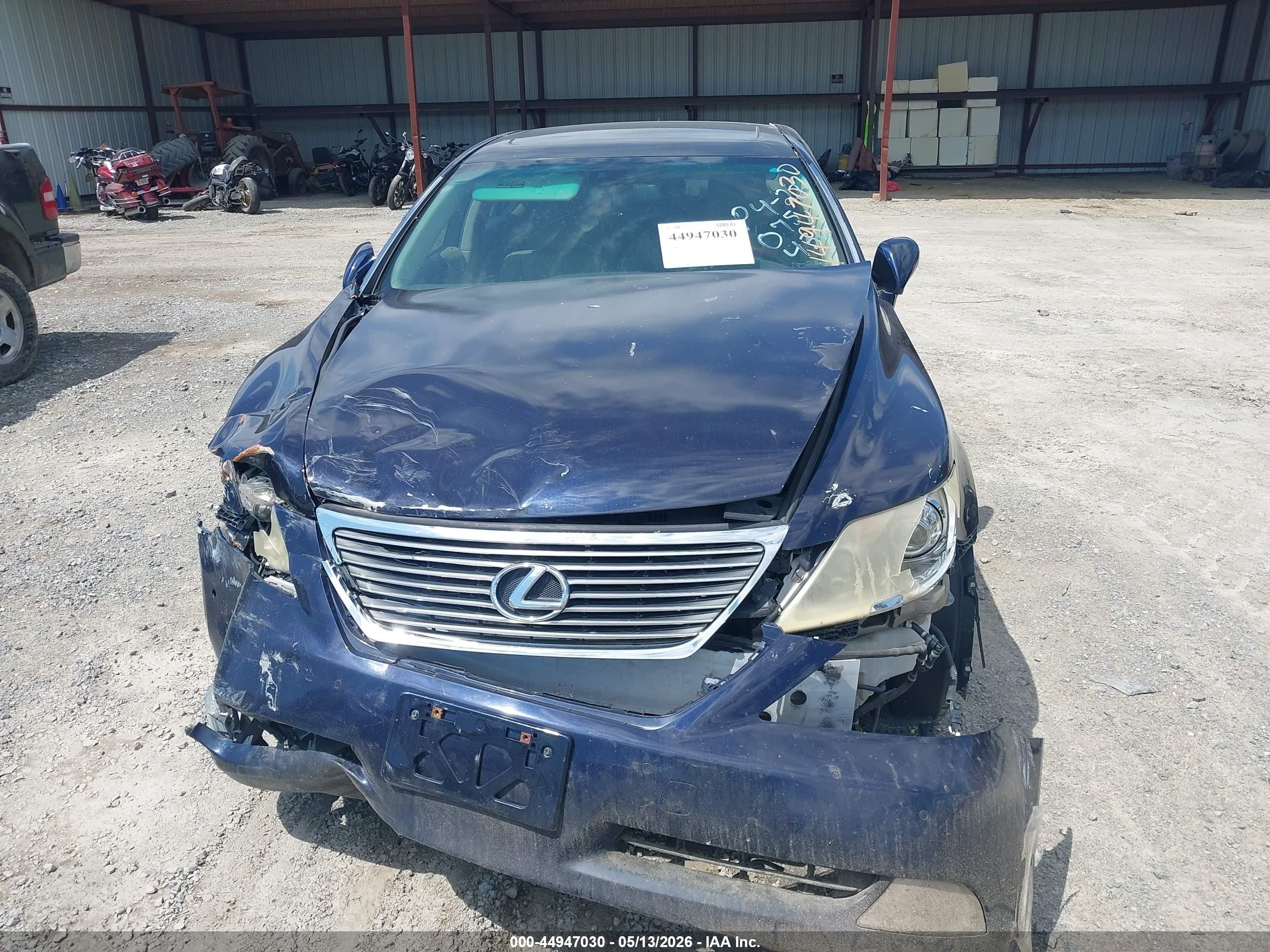 2008 Lexus Ls 460   Blue vin: JTHBL46F385075436