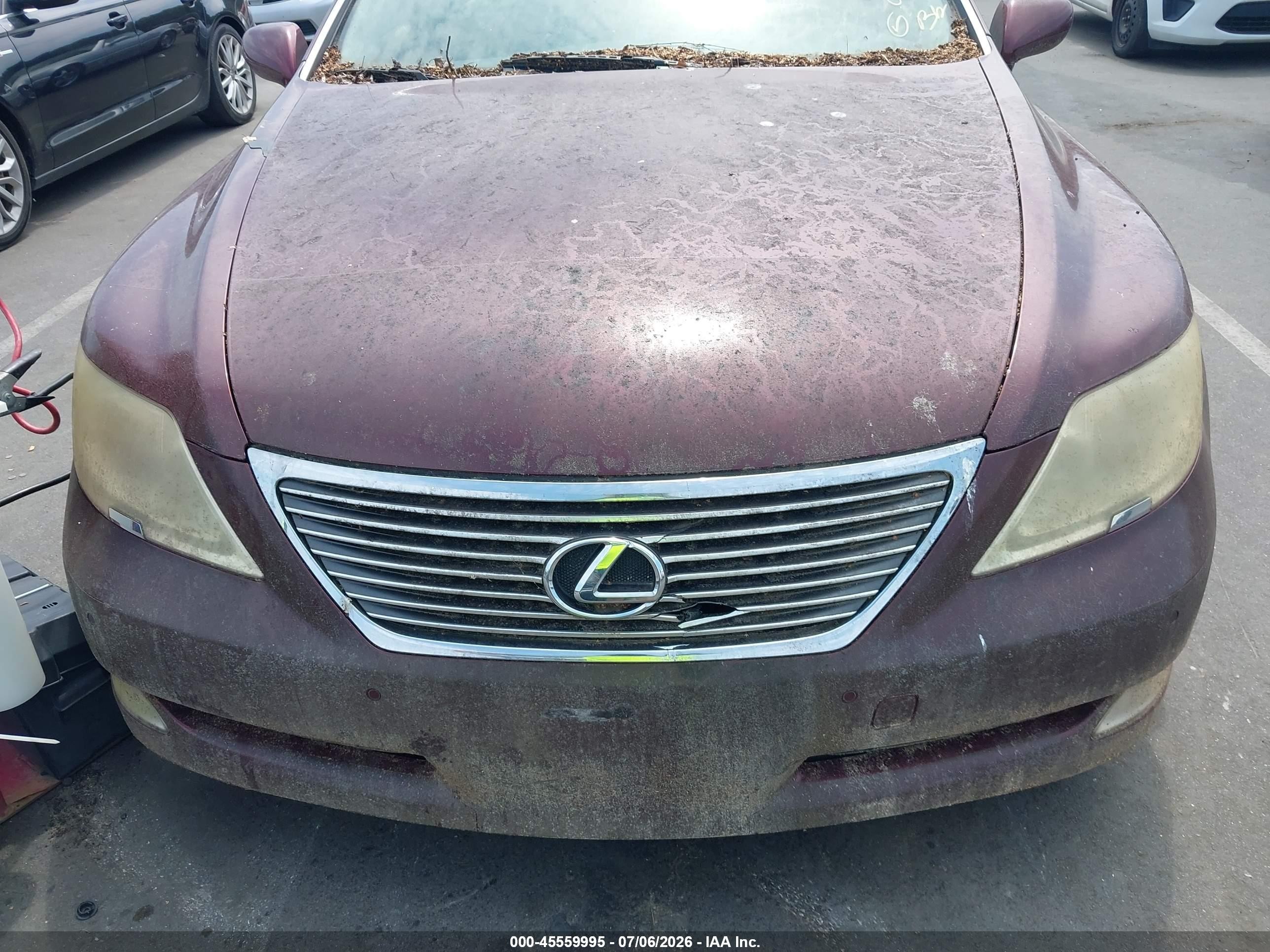 2008 Lexus Ls 460   Burgundy vin: JTHBL46F385078336