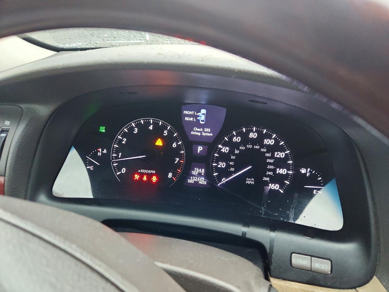 2008 Lexus Ls 460 Black vin: JTHBL46F385084007
