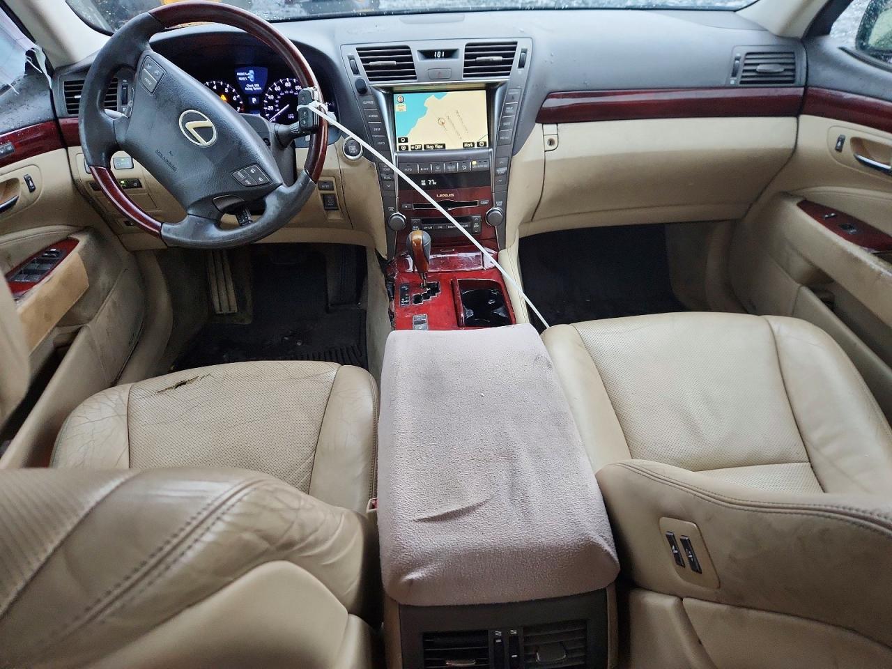 2008 Lexus Ls 460 Black vin: JTHBL46F385084007