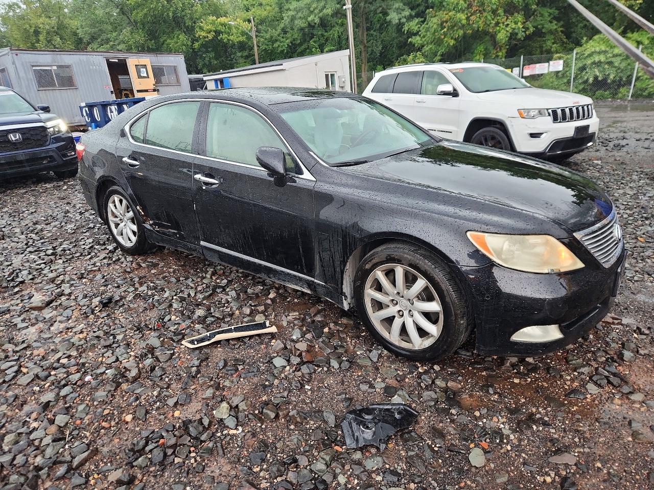 2008 Lexus Ls 460 Black vin: JTHBL46F385084007