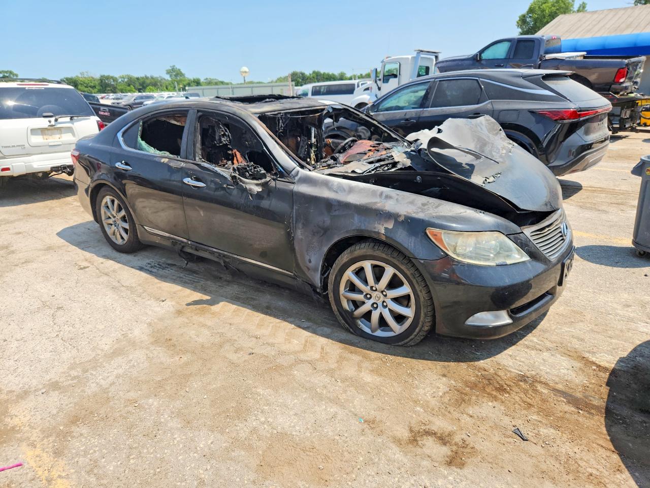 2009 Lexus Ls 460 Black vin: JTHBL46F395084610