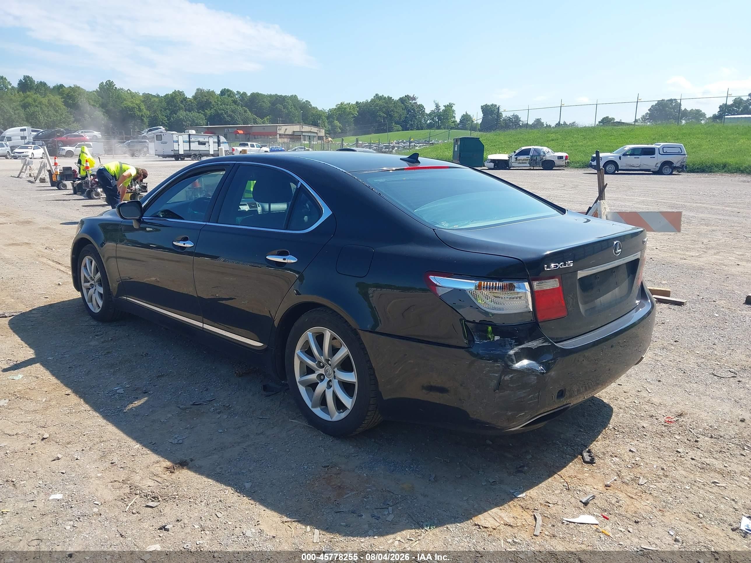 2007 Lexus Ls 460   Black vin: JTHBL46F475005202