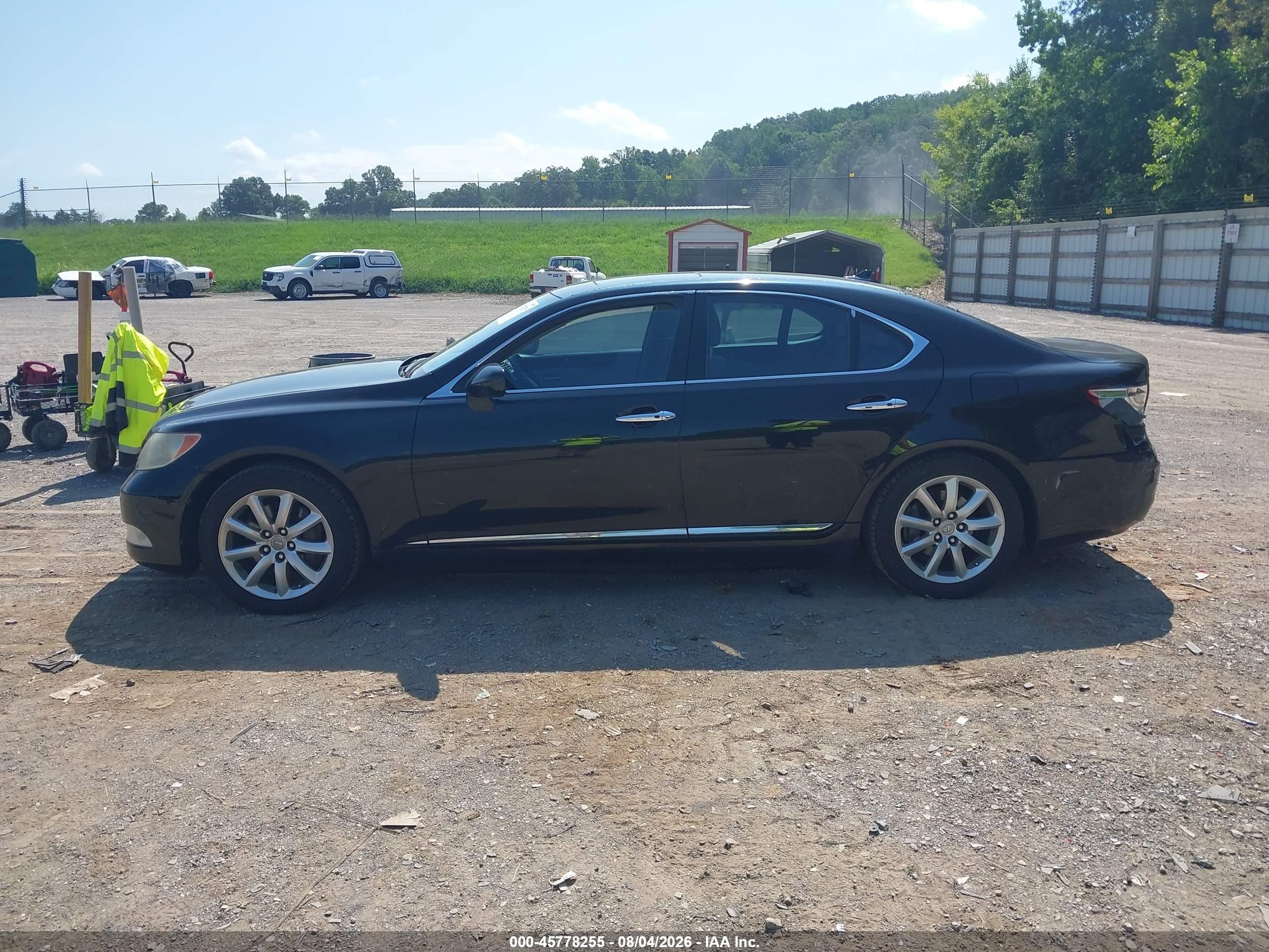 2007 Lexus Ls 460   Black vin: JTHBL46F475005202