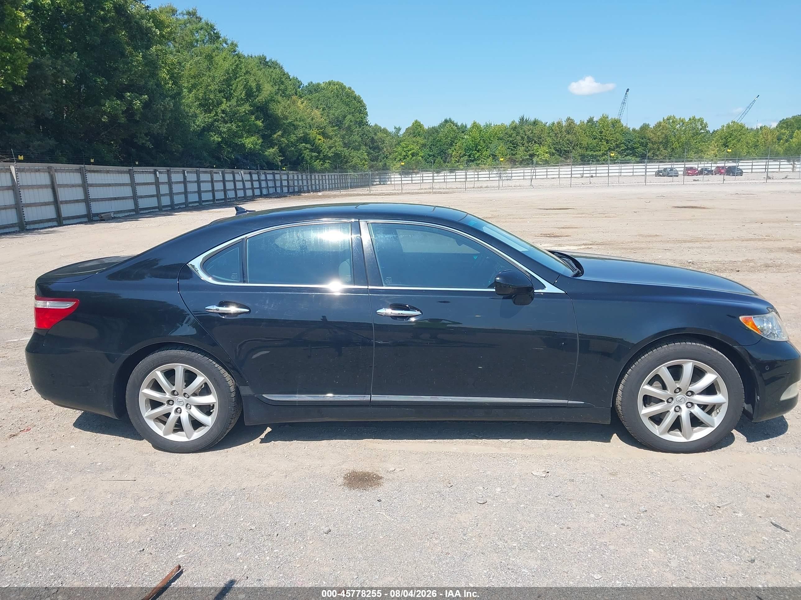 2007 Lexus Ls 460   Black vin: JTHBL46F475005202