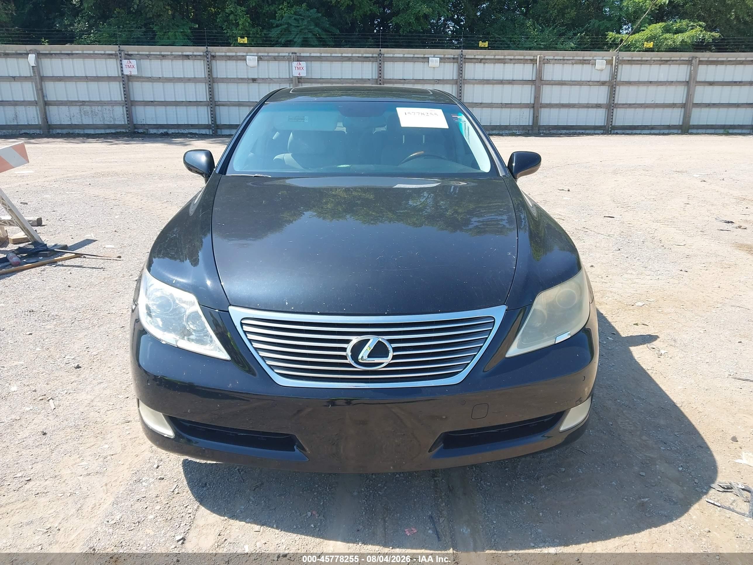 2007 Lexus Ls 460   Black vin: JTHBL46F475005202