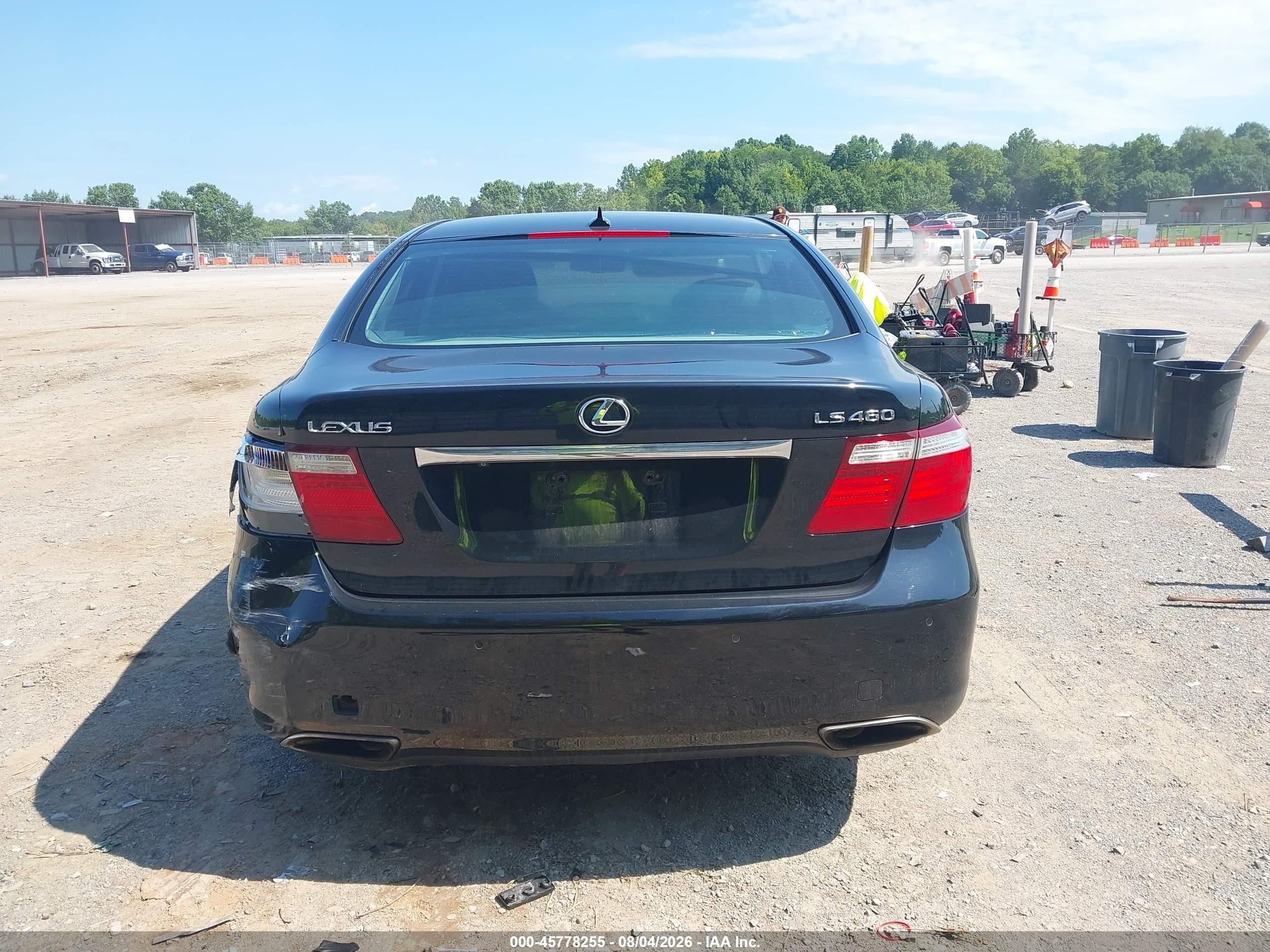 2007 Lexus Ls 460   Black vin: JTHBL46F475005202