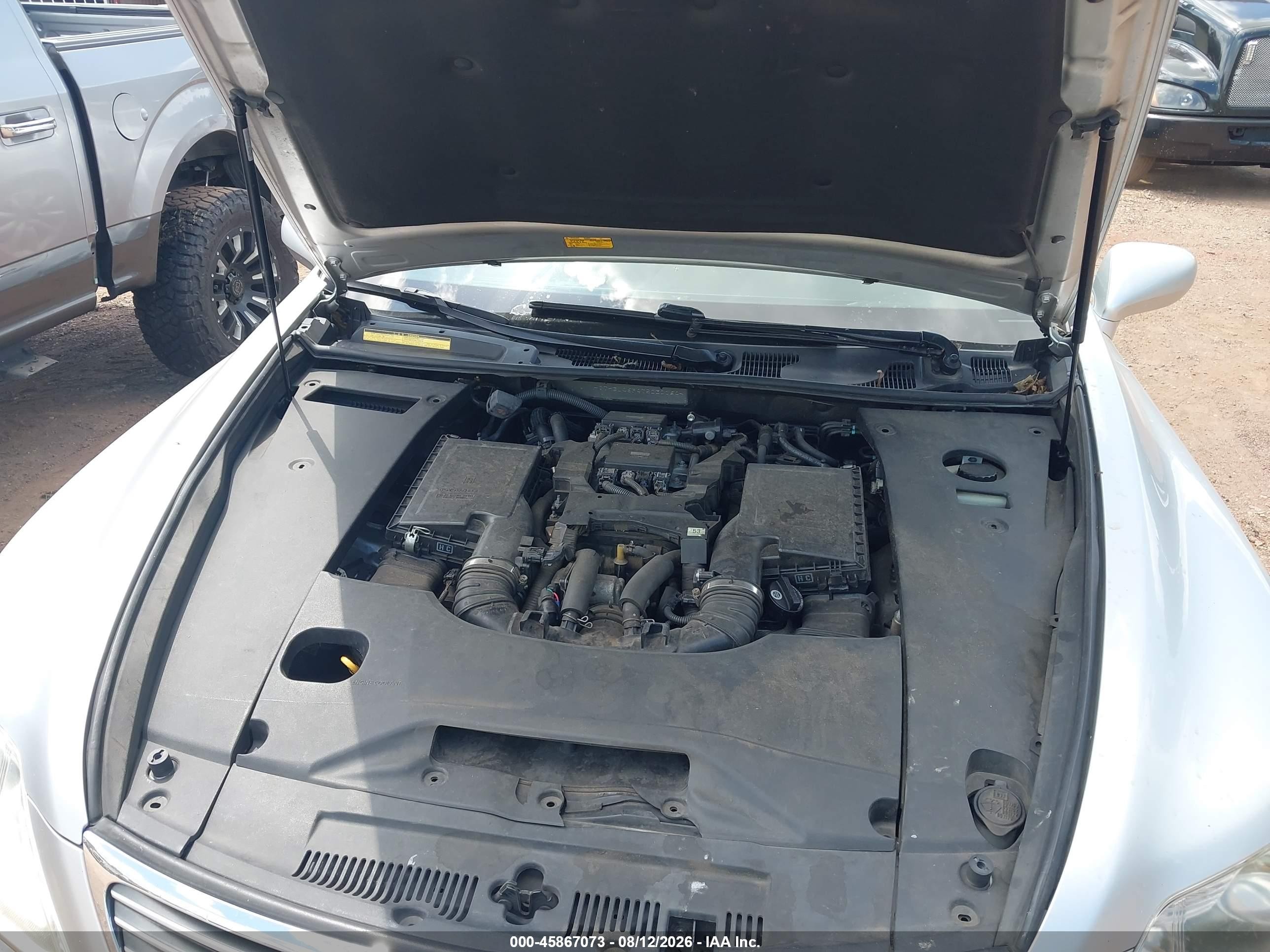 2007 Lexus Ls 460   Серый vin: JTHBL46F475030164