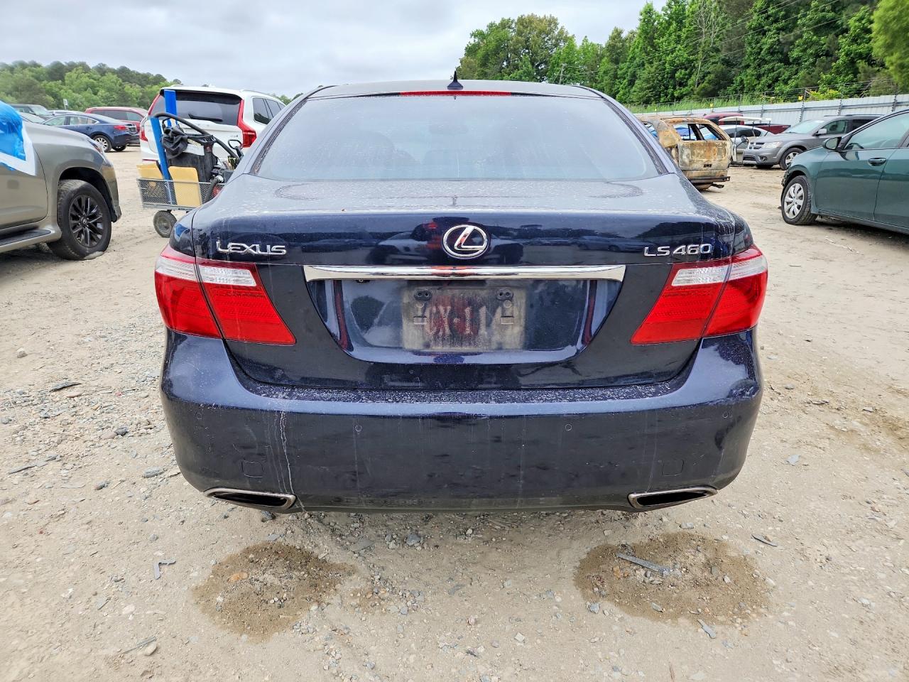 2007 Lexus Ls 460 Blue vin: JTHBL46F475030228