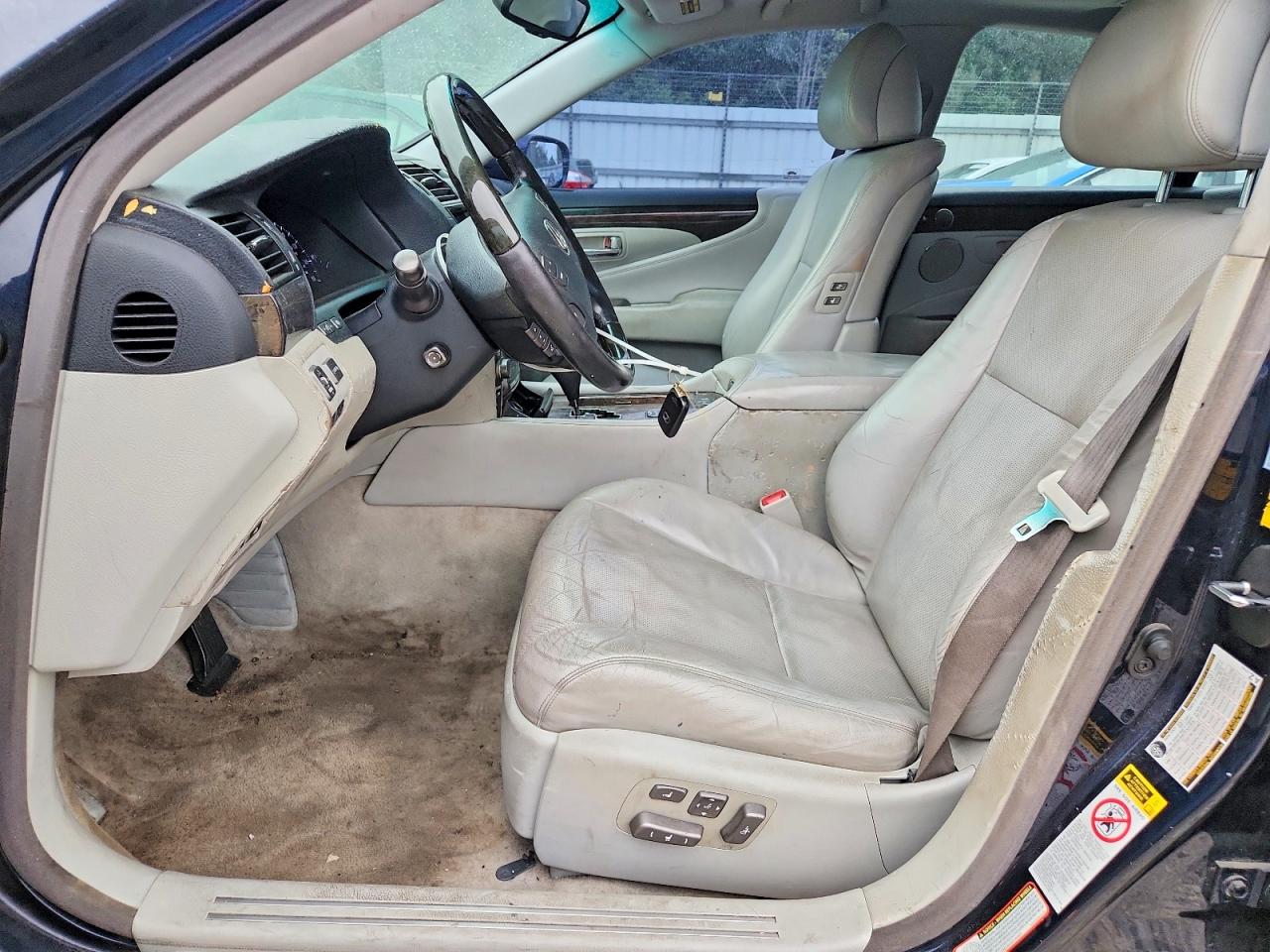 2007 Lexus Ls 460 Blue vin: JTHBL46F475030228