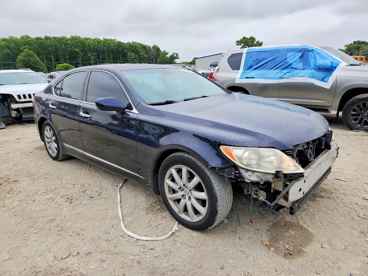 2007 Lexus Ls 460 Blue vin: JTHBL46F475030228